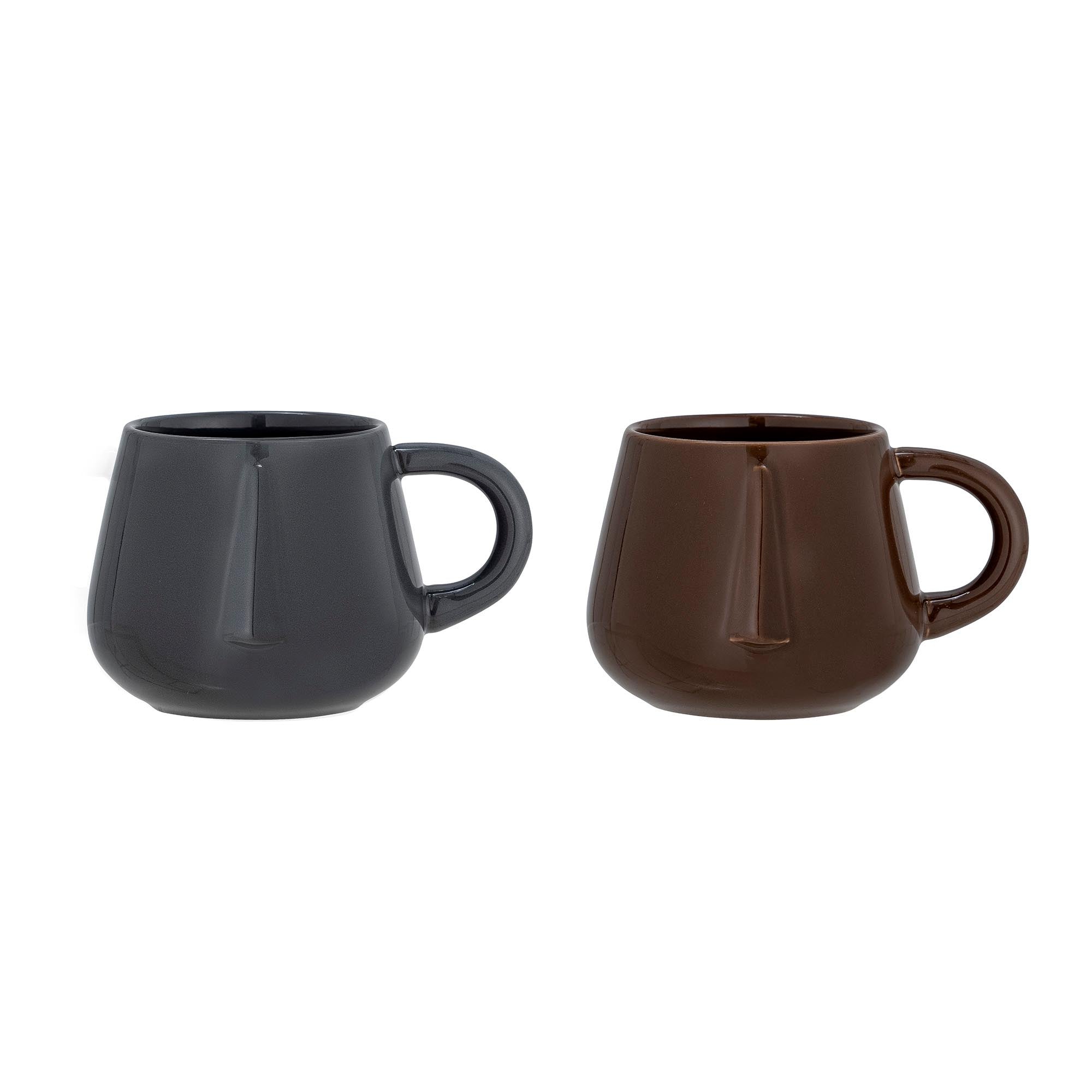 Noela Becher, Braun, Steingut in Brown präsentiert im Onlineshop von KAQTU Design AG. Glas ist von Bloomingville