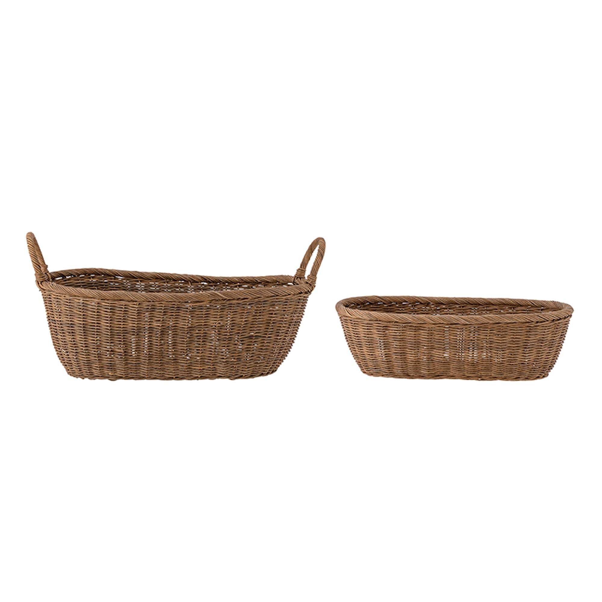 Somma Basket, Brown, Rattan in Brown präsentiert im Onlineshop von KAQTU Design AG. Aufbewahrungskorb ist von Bloomingville