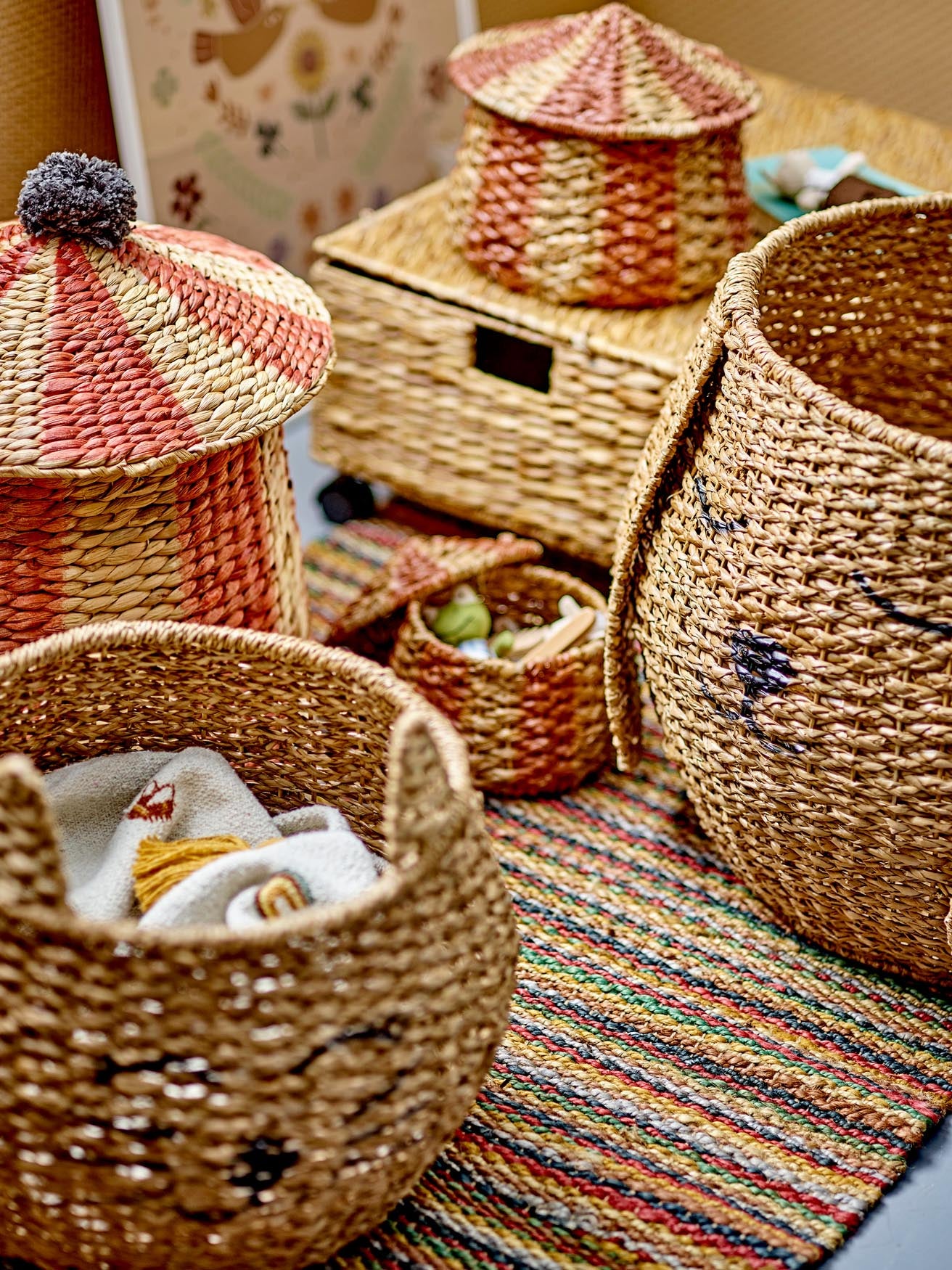 Milus Basket, Brown, Bankuan Grass