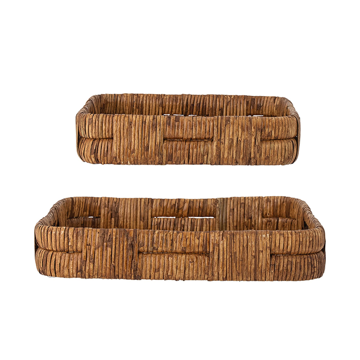 Diann Tray, Brown, Rattan in Brown präsentiert im Onlineshop von KAQTU Design AG. Tablett ist von Bloomingville