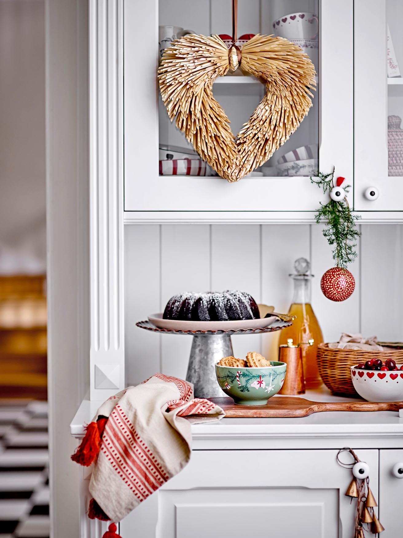 Yule Schale, Grün, Steingut
