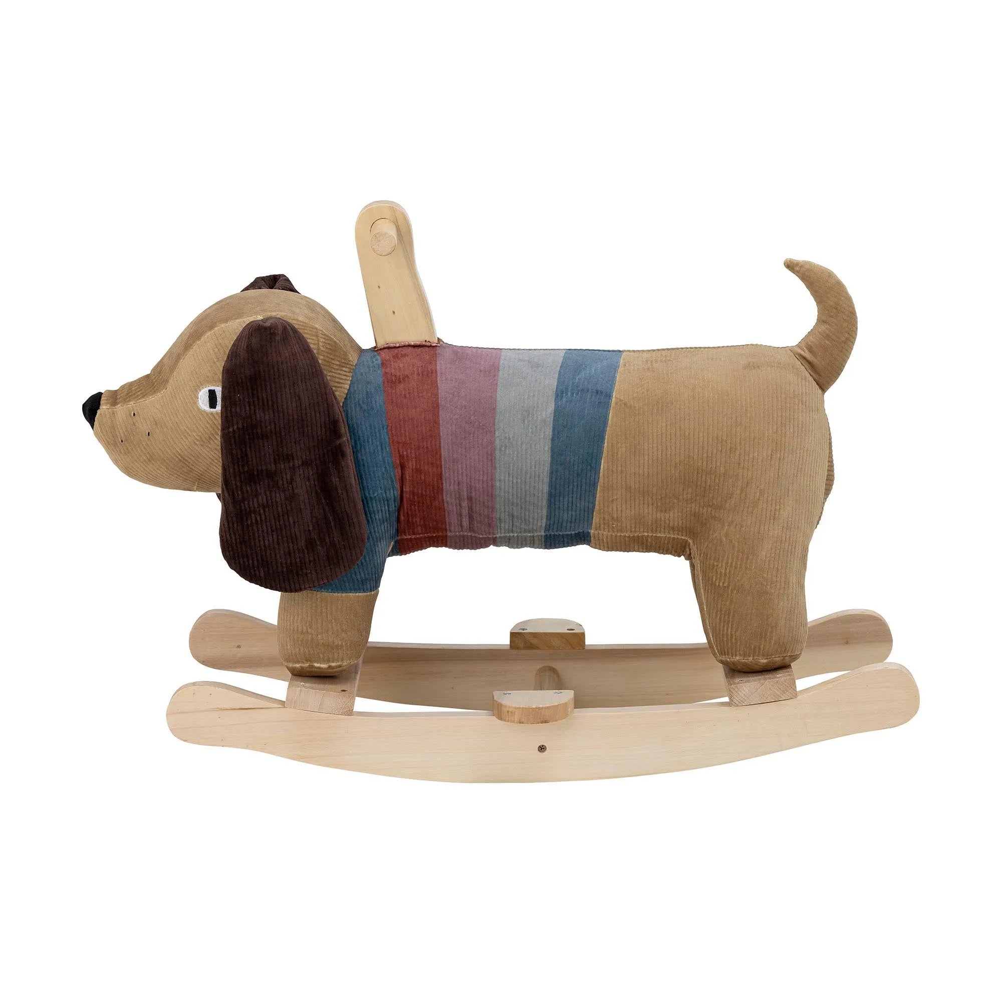 Charlie Rocking Toy, Dog, Braun, Polyester, Objekte Kids, KAQTU Design