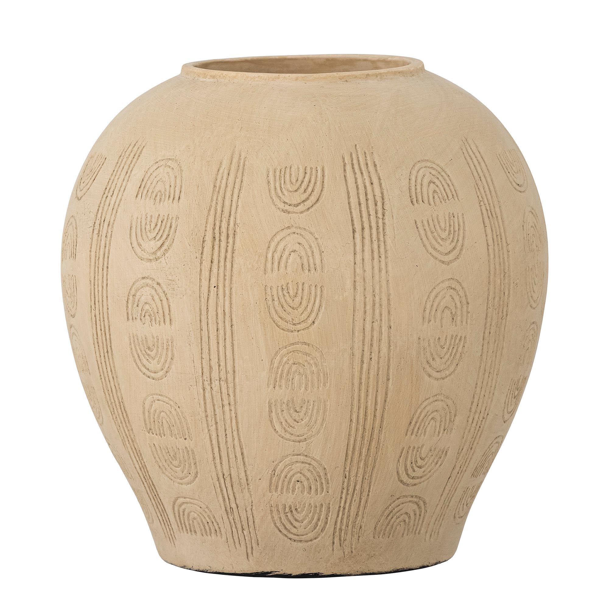 Taym decorative vase, natural, terracotta<tc>ott</tc>a