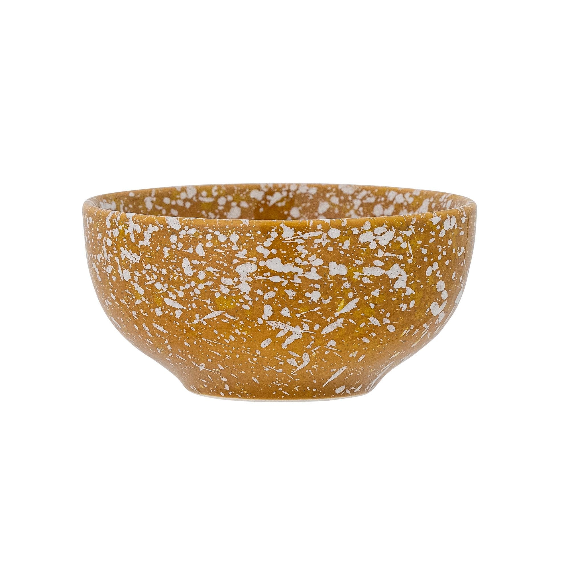 Stilvolle Carmel Schale aus robustem Steingut in warmen Brauntönen. Ideal für Dekoration und vielseitige Nutzung in der Küche.