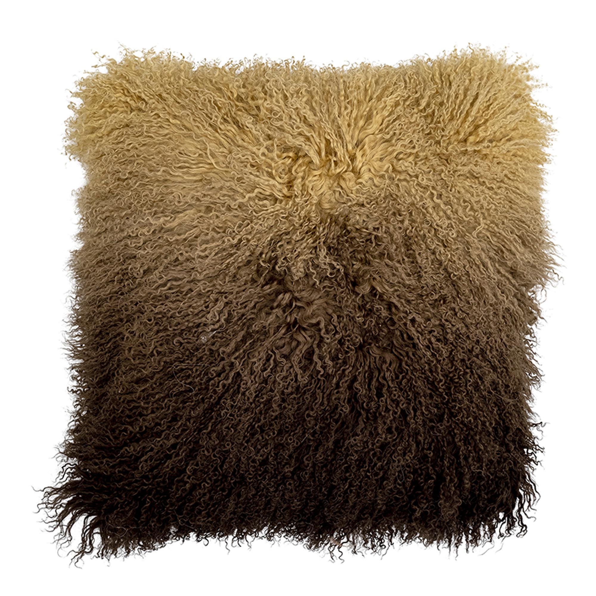 Pansy Kissen, Braun, Lambskin Tibetian