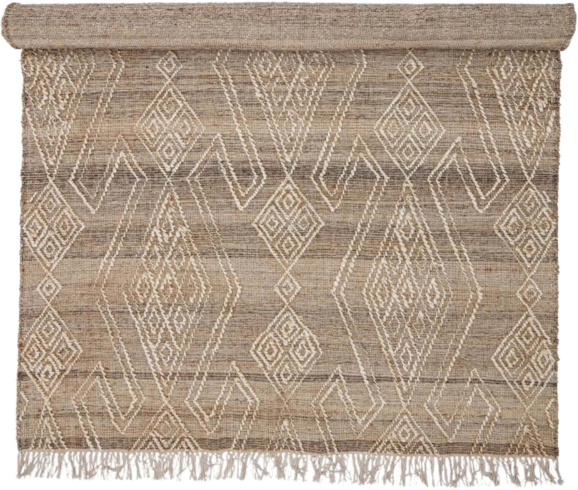 Rupen Teppich aus Jute, handgewebt, natürlich und langlebig, perfekt für ein warmes und einladendes Zuhause.