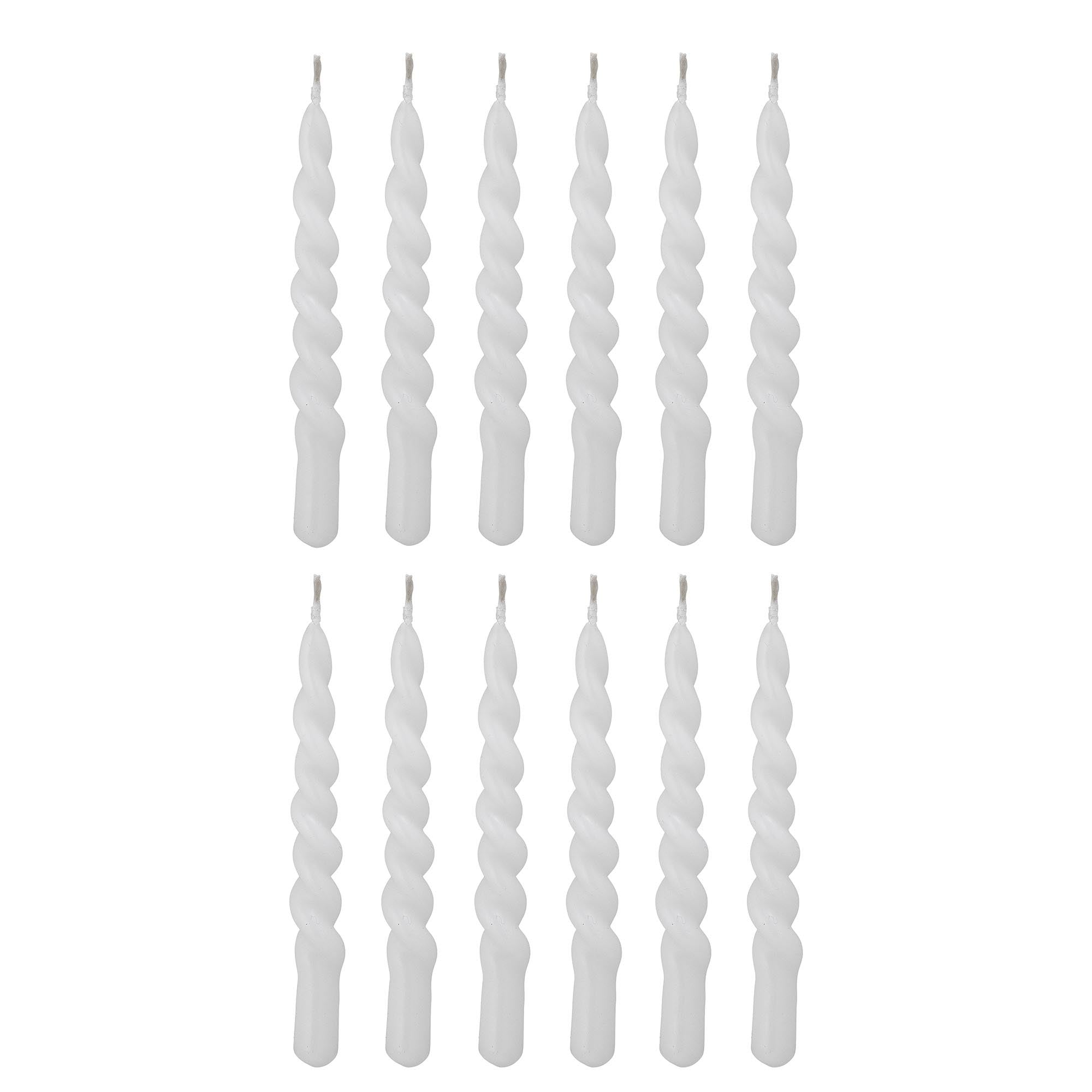 Twist Kerze, Weiá, Parafin in White präsentiert im Onlineshop von KAQTU Design AG. Kerzen ist von Bloomingville