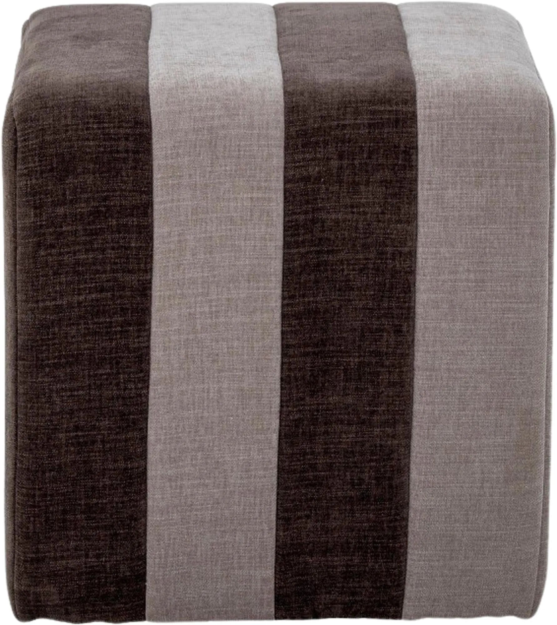 Flint Pouf von Bloomingville: Stilvoller, brauner Polyester-Pouf, vielseitig als Sitz oder Tisch, nordisches Design, pflegeleicht.