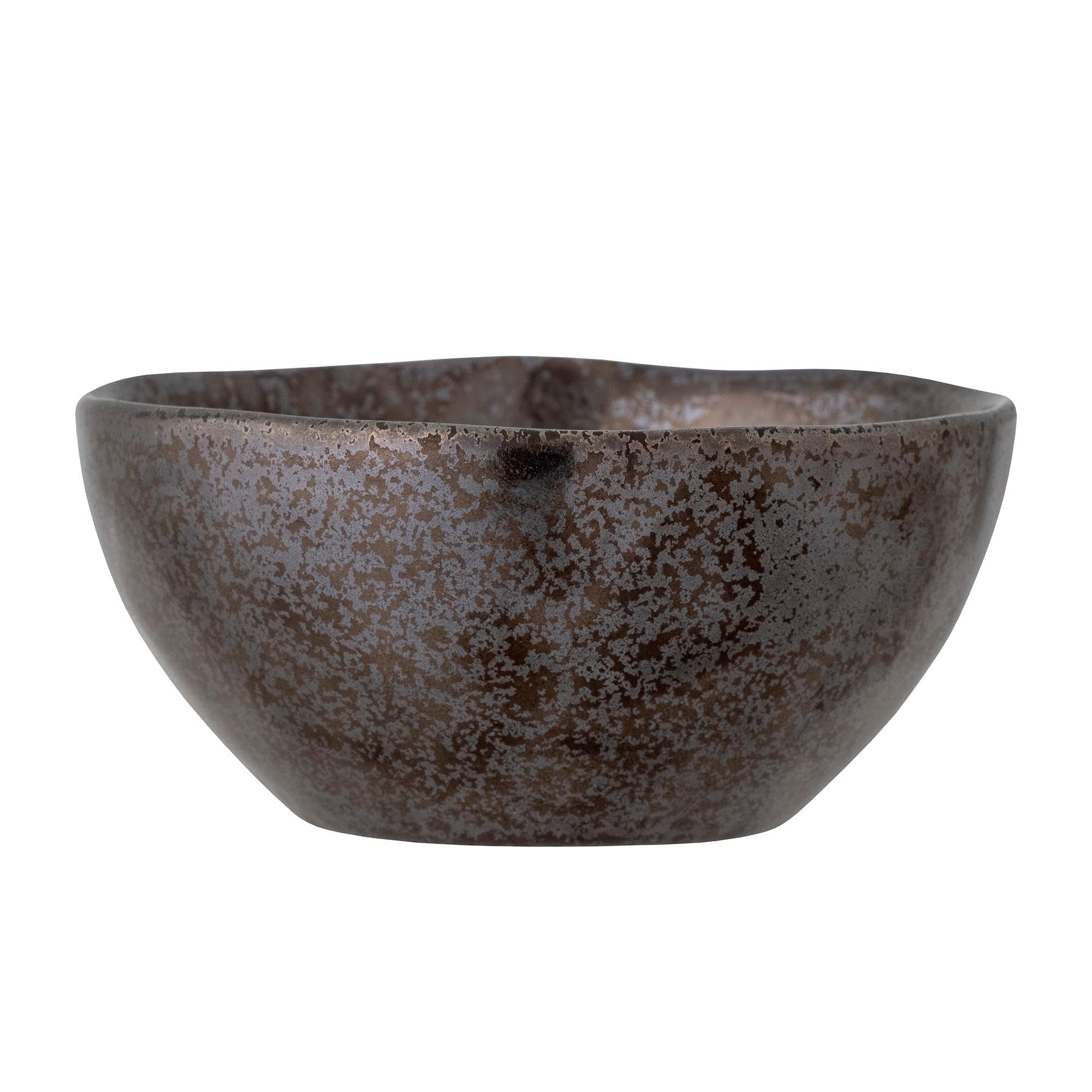 Linne Schale aus Steingut, bronze reaktive Glasur, einzigartig, elegant, vielseitig, pflegeleicht, Highlight für Küche.