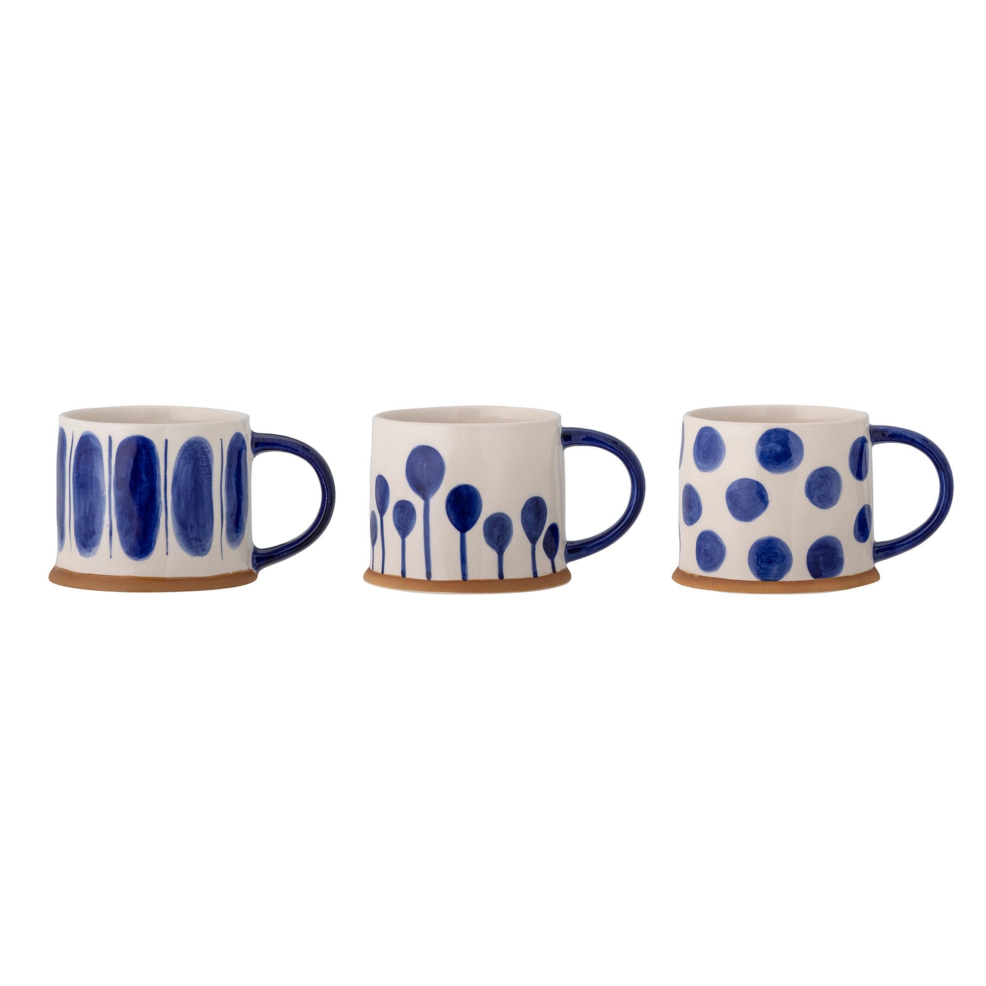 Linora Becher, Blau, Steingut in Blue präsentiert im Onlineshop von KAQTU Design AG. Glas ist von Bloomingville