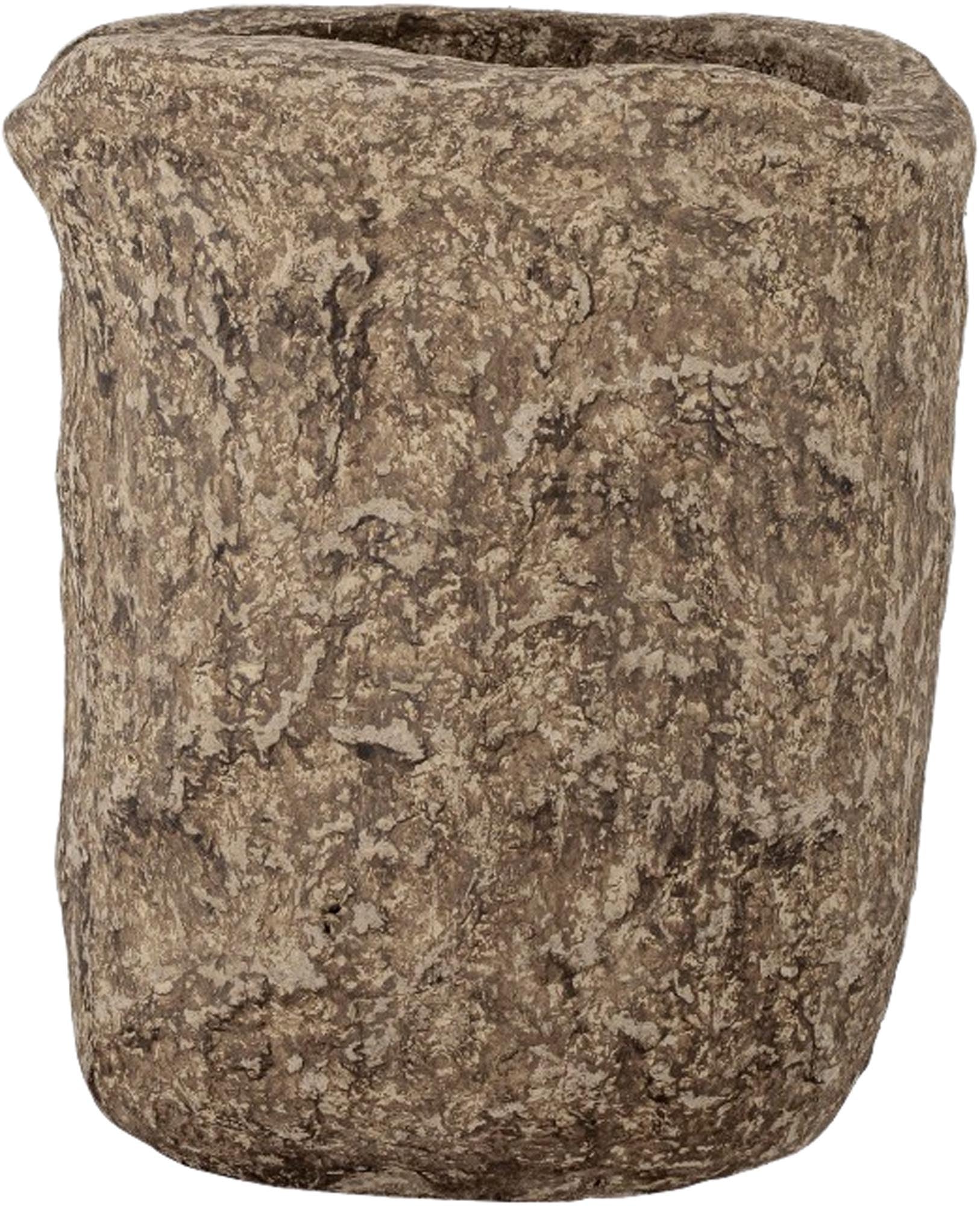 Janay Deko-Vase, Braun, Papiermaché