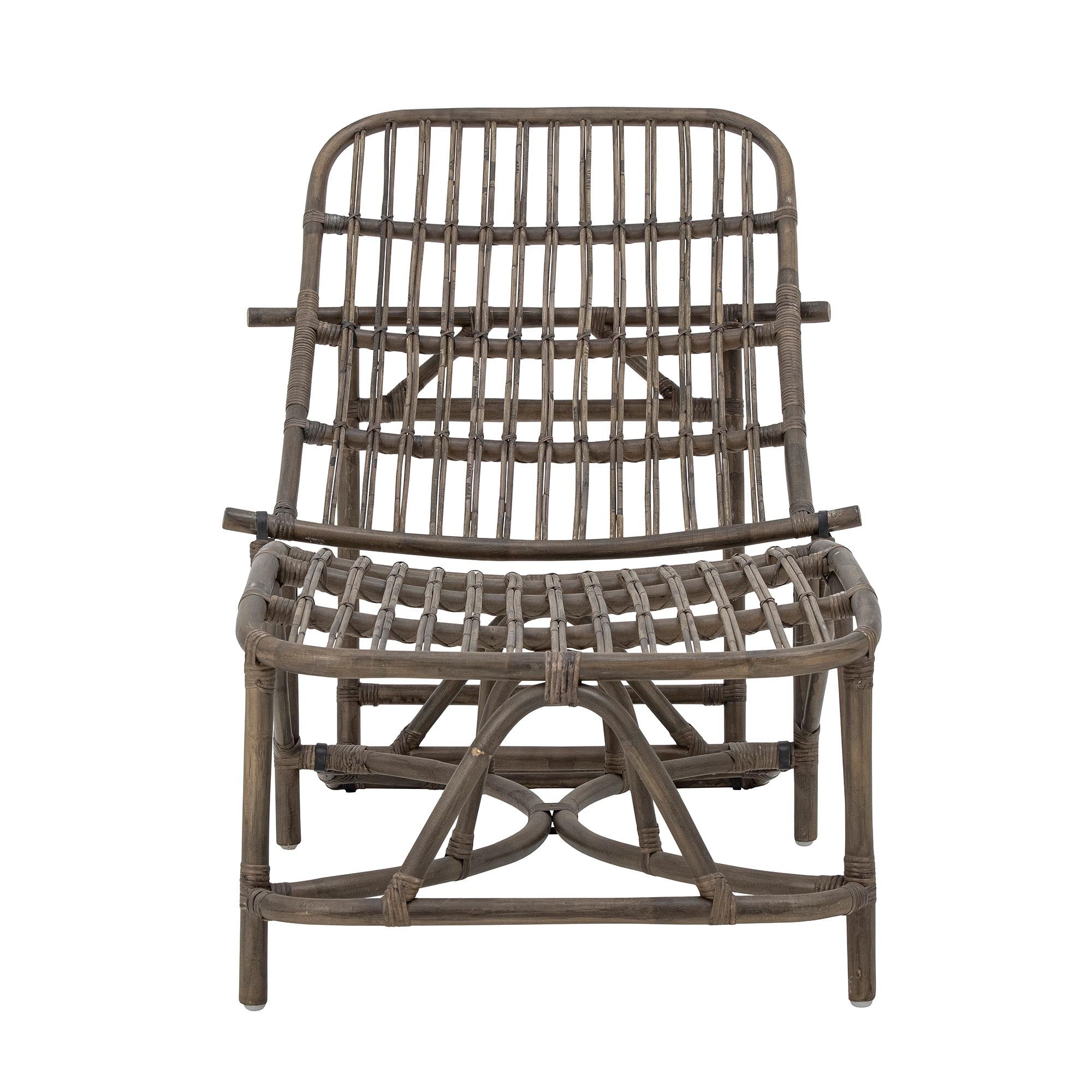 Eleganter Dione Rattan-Liegestuhl in Braun von Bloomingville.