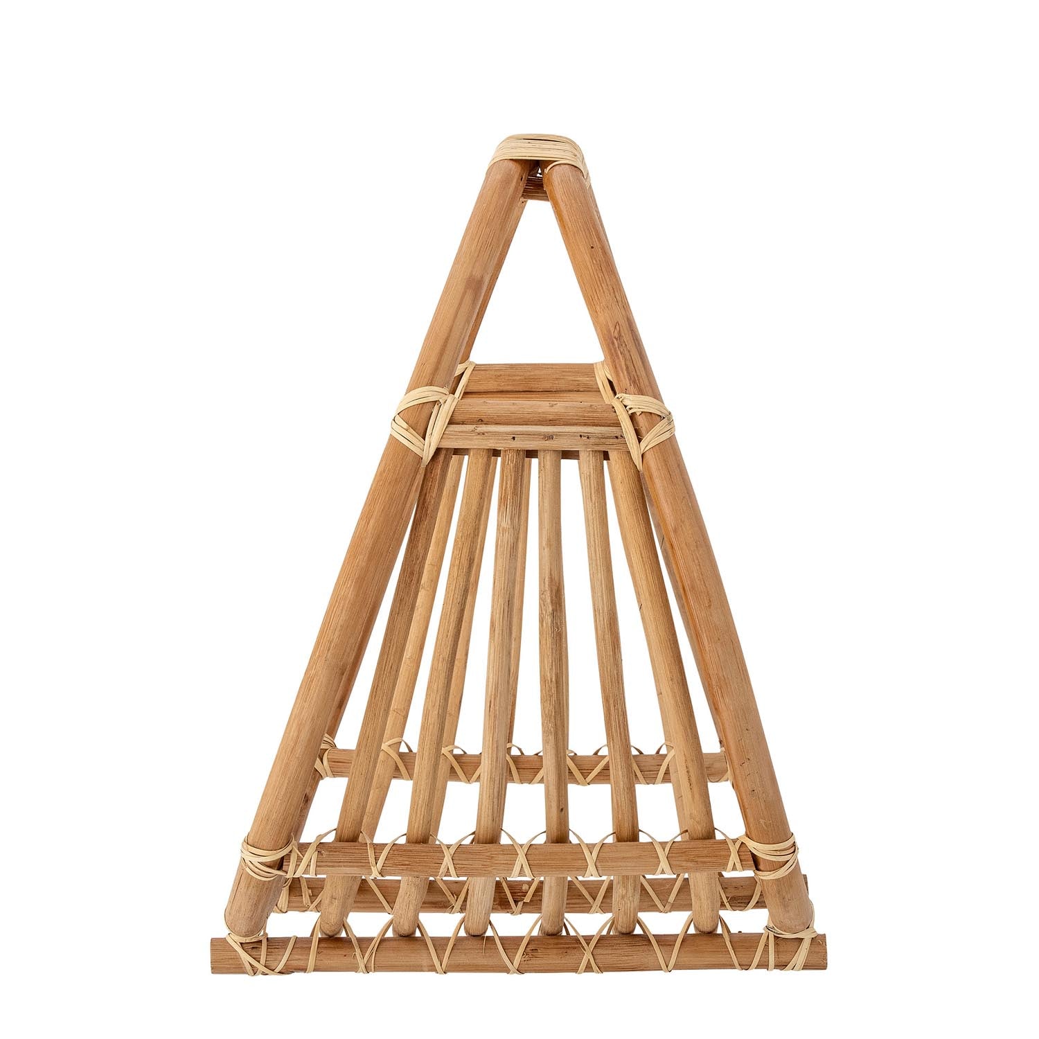Eleganter Magazinhalter aus natürlichem Rattan, ideal für stilvolle Aufbewahrung von Zeitschriften und Magazinen.