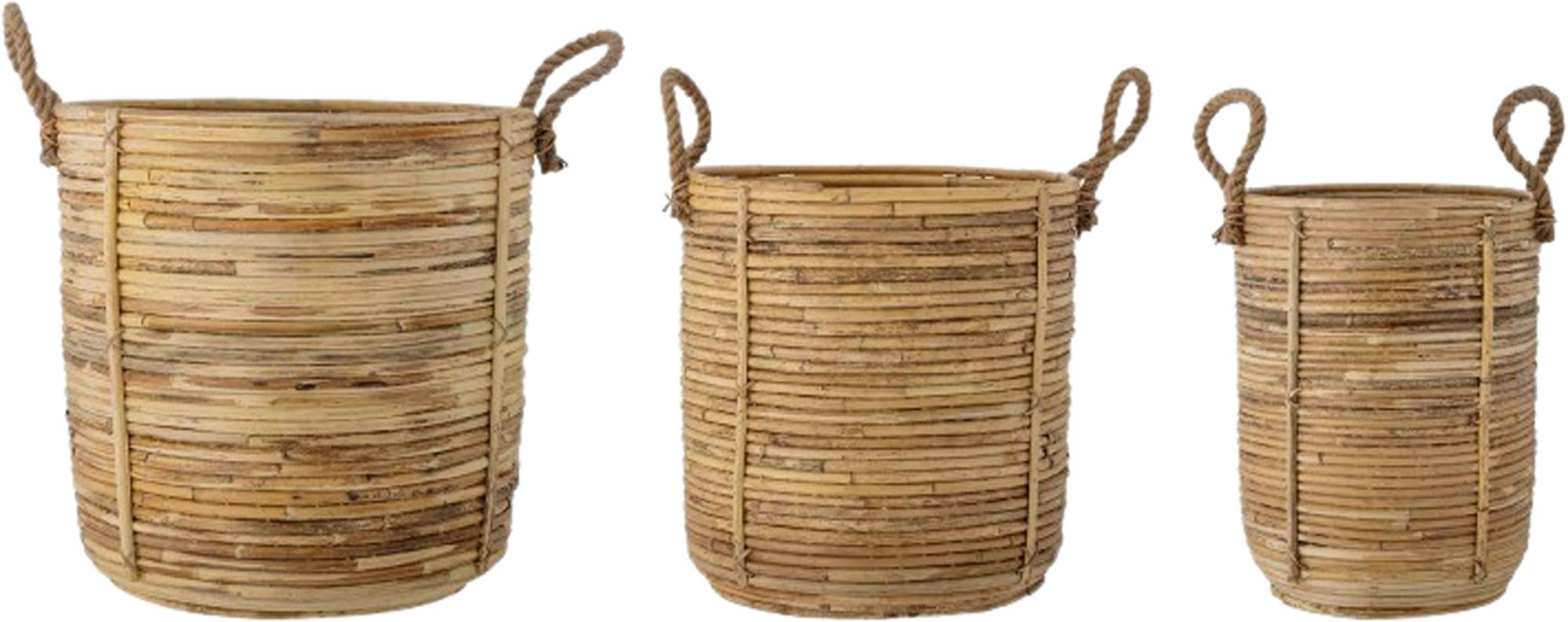 Tesser Korb, Natur, Rattan - KAQTU Design