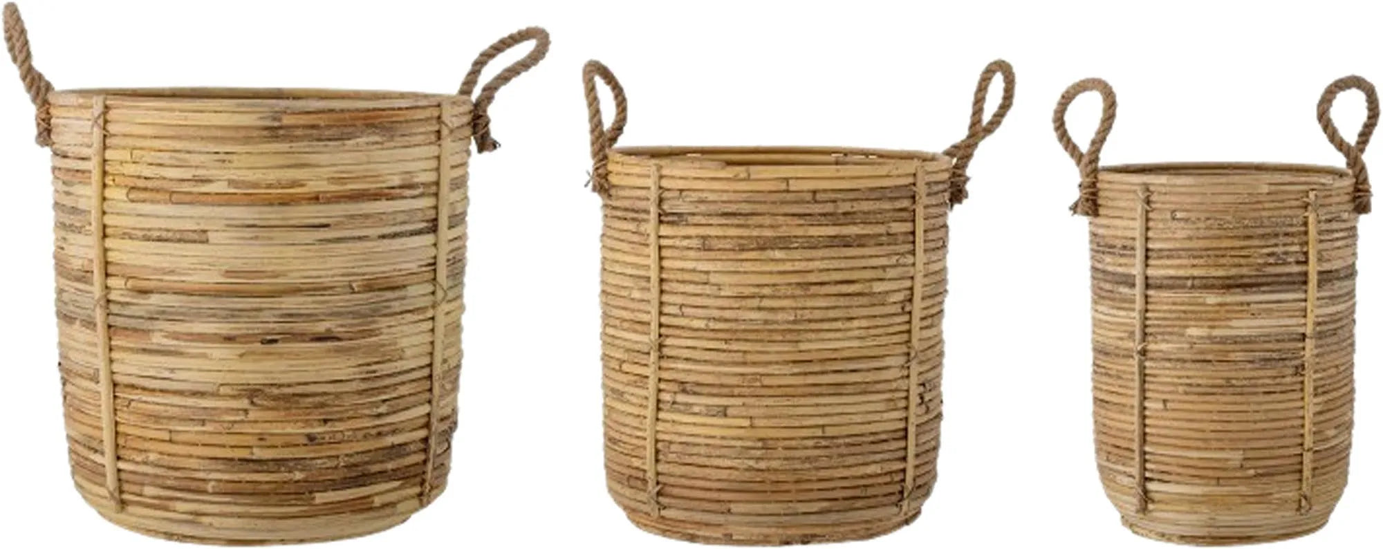 Tesser Korb, Natur, Rattan, Aufbewahrungskorb, KAQTU Design