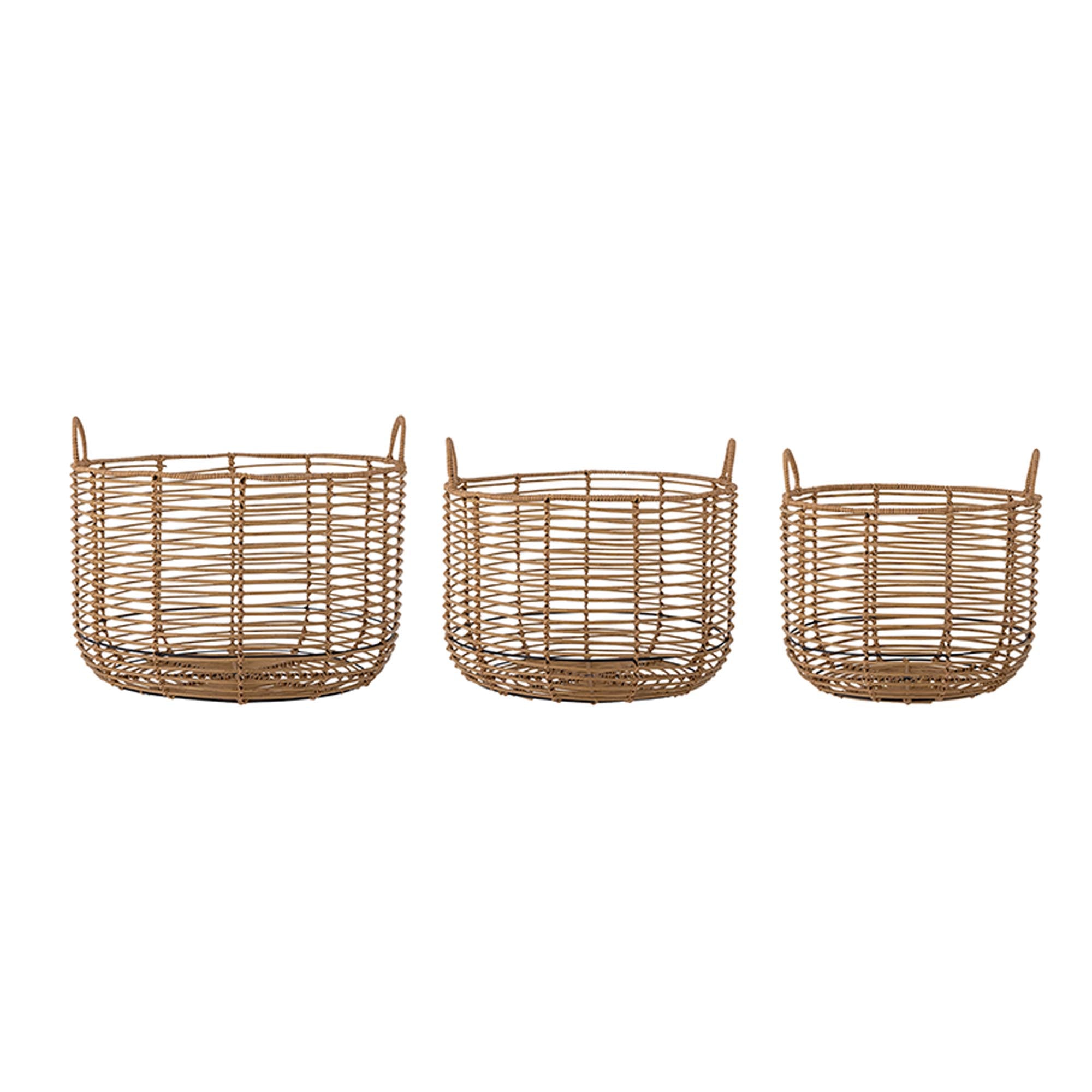 Mekkel Korb, Natur, Polyrattan in Nature präsentiert im Onlineshop von KAQTU Design AG. Aufbewahrungskorb ist von Bloomingville