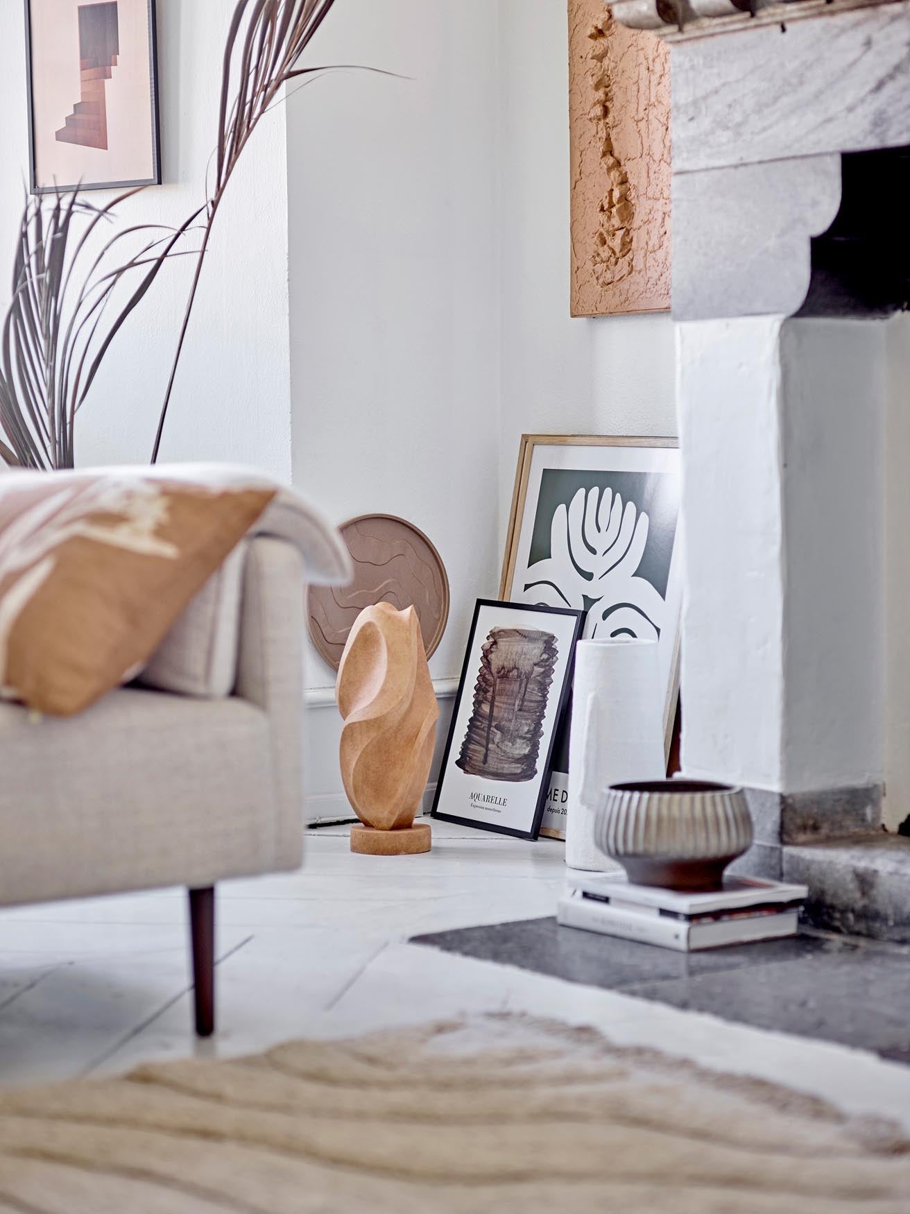 Moderner Blumentopf Assie aus grauem Steingut von Bloomingville.
