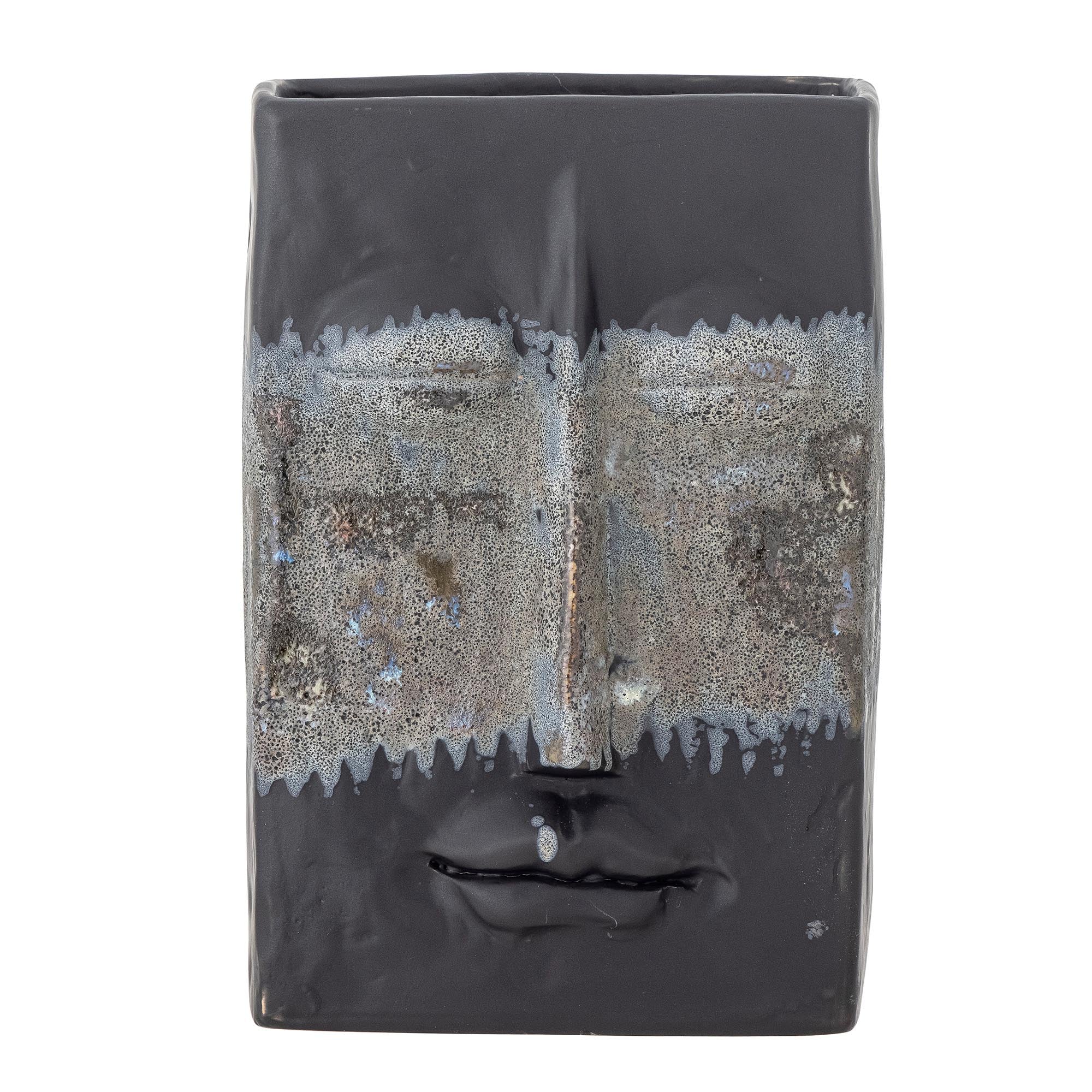 Nasru Vase, Schwarz, Steingut in Black präsentiert im Onlineshop von KAQTU Design AG. Vase ist von Bloomingville