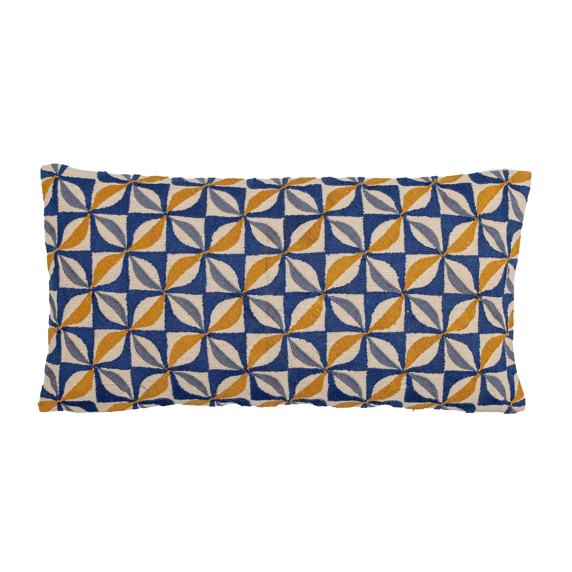 Calia Kissen, Blau, Baumwolle in Blue präsentiert im Onlineshop von KAQTU Design AG. Kissen ist von Bloomingville