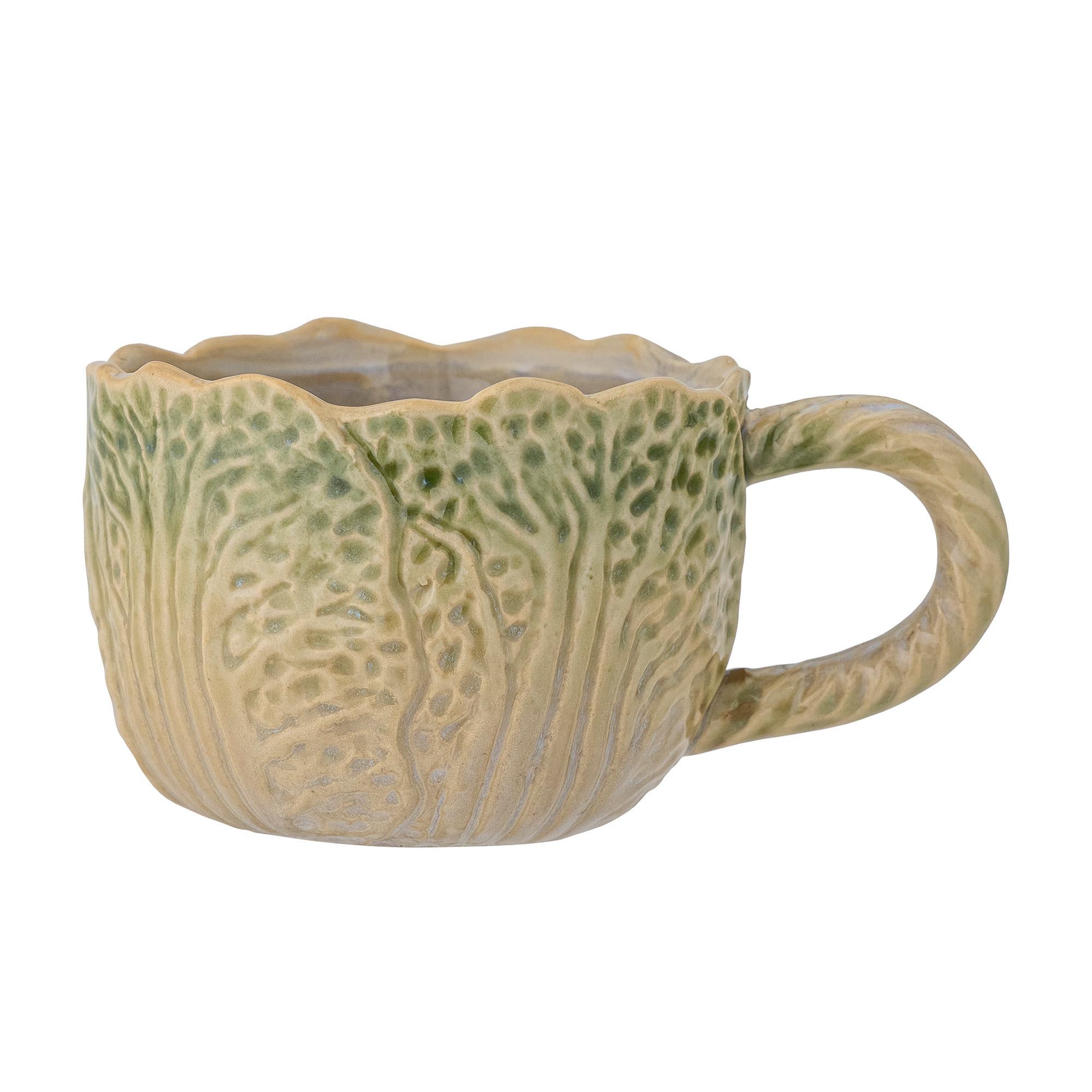 Savanna Tasse, Grün, Steingut in Green präsentiert im Onlineshop von KAQTU Design AG. Tasse ist von Bloomingville