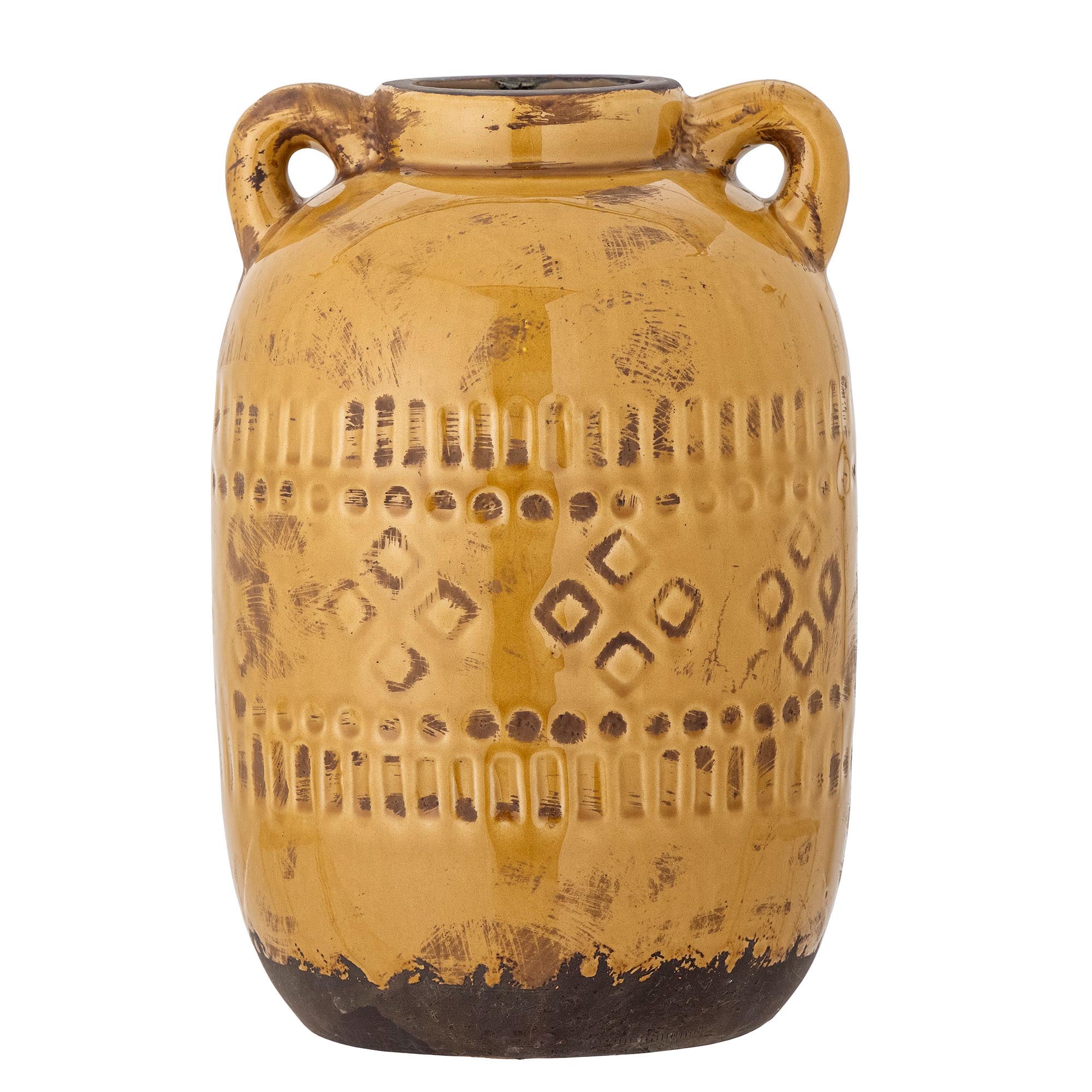 Rijad decorative vase, yellow, terracotta<tc>ott</tc>a