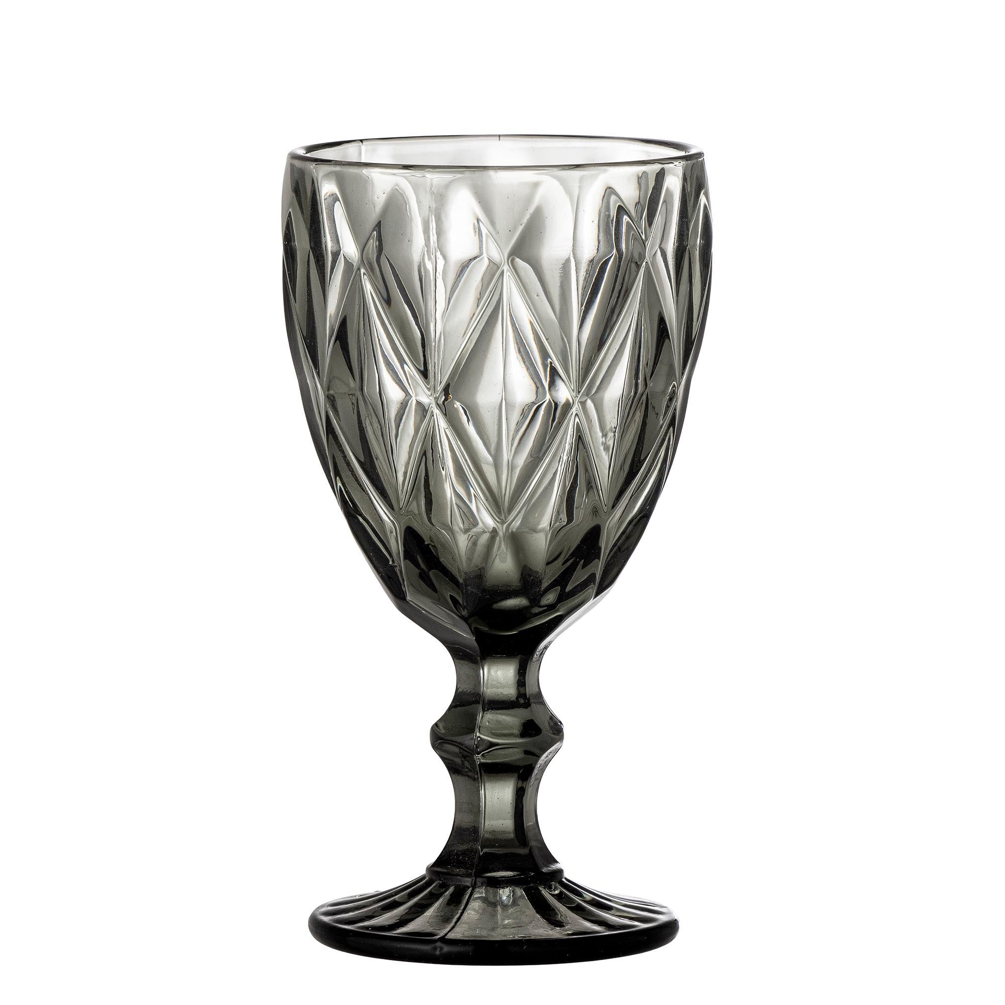 Asana Weinglas, Grau, Glas in Grey präsentiert im Onlineshop von KAQTU Design AG. Wein- & Sektglas ist von Creative Collection