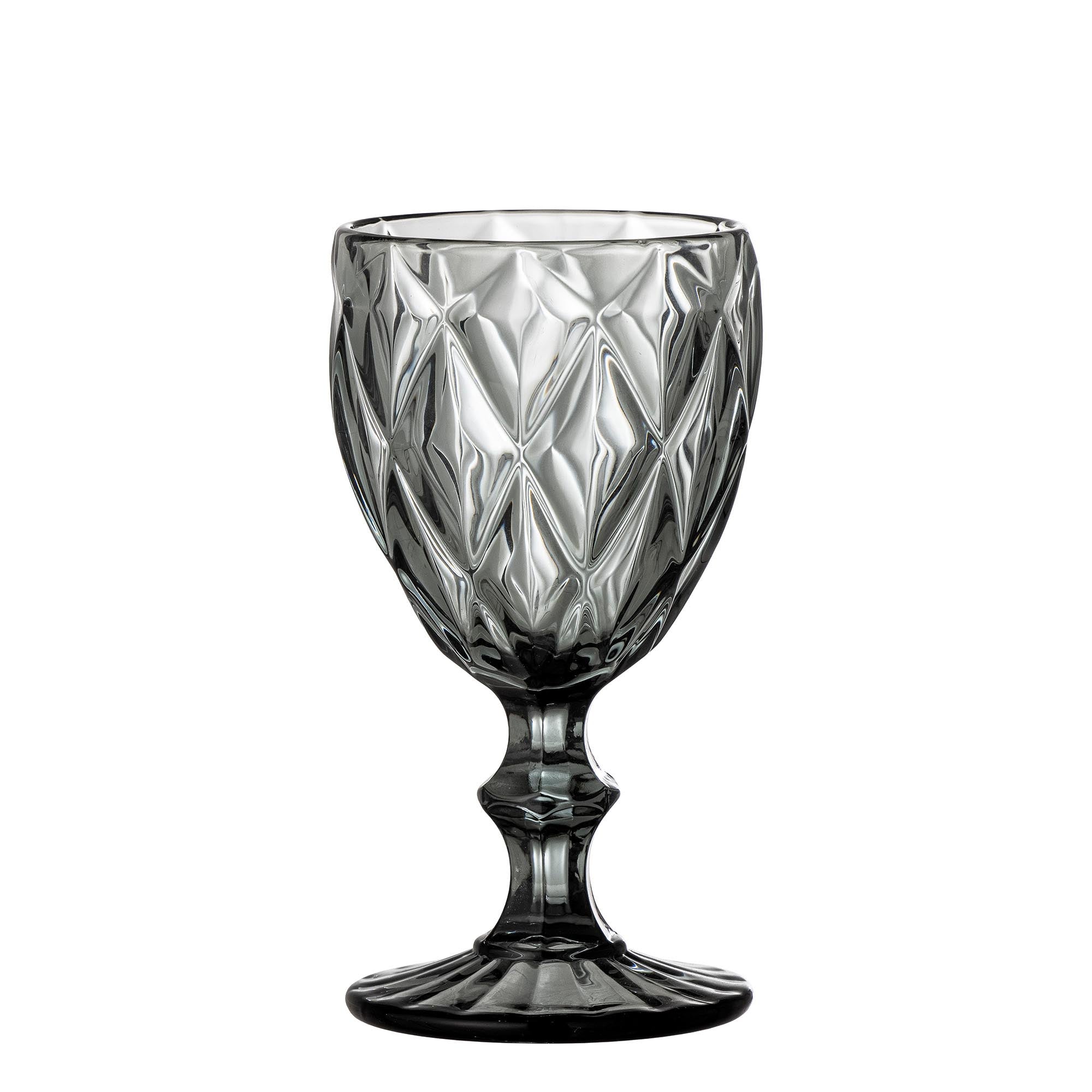 Asana Weinglas, Grau, Glas in Grey präsentiert im Onlineshop von KAQTU Design AG. Wein- & Sektglas ist von Bloomingville