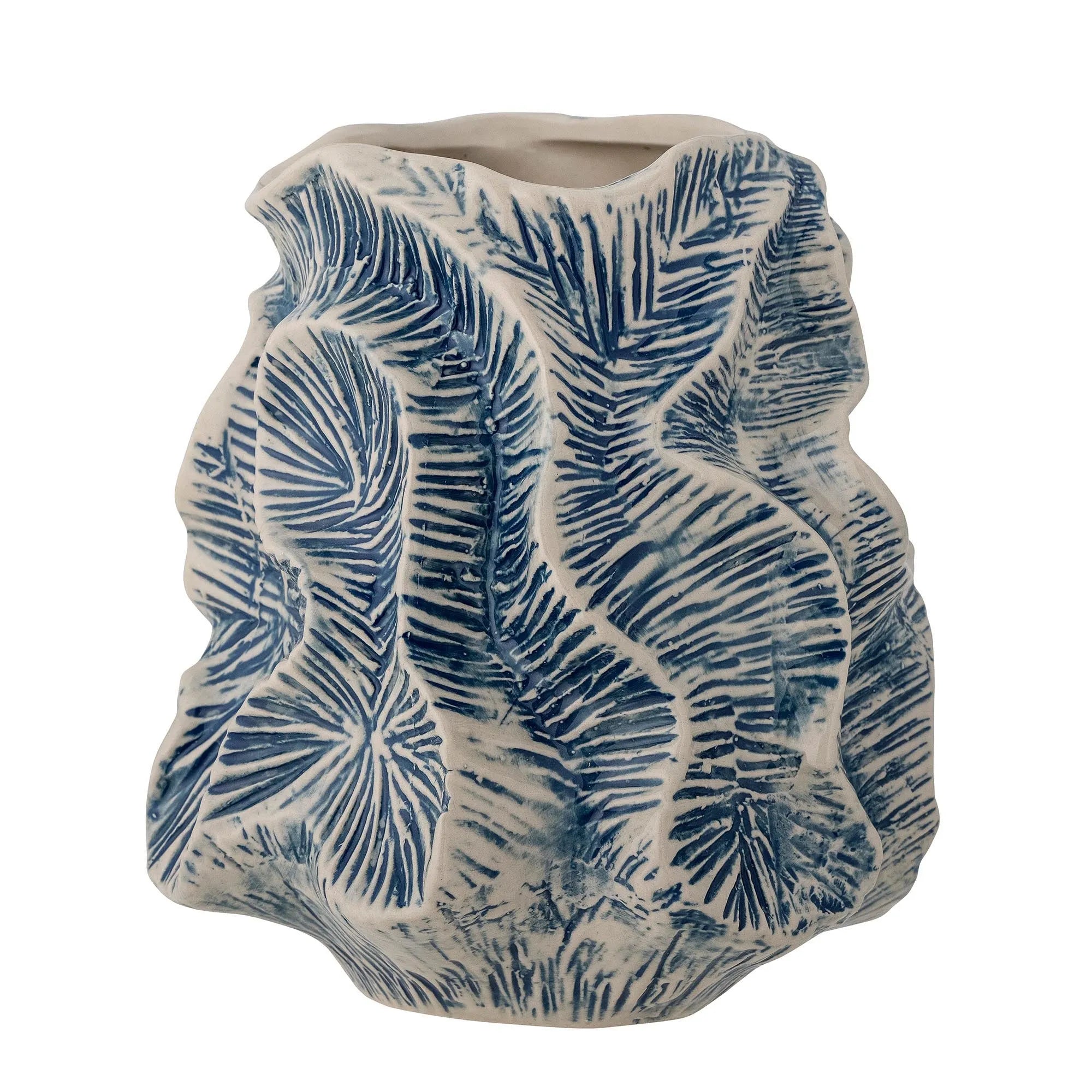 Guxi Vase, Blue, Steingut