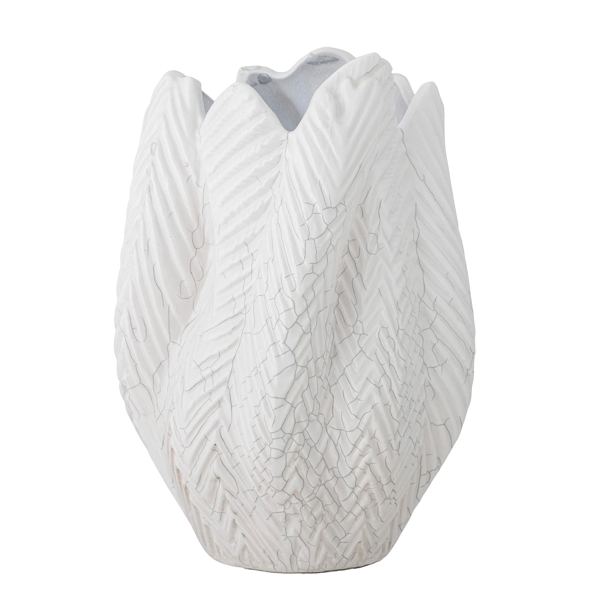 Besa Vase, Weiá, Steingut in White präsentiert im Onlineshop von KAQTU Design AG. Vase ist von Bloomingville