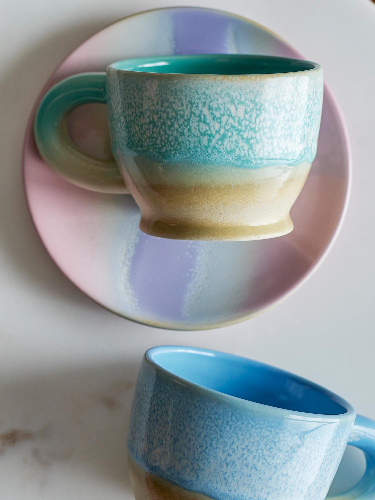 Safie Becher, Blue, Steingut in Blue präsentiert im Onlineshop von KAQTU Design AG. Glas ist von Bloomingville