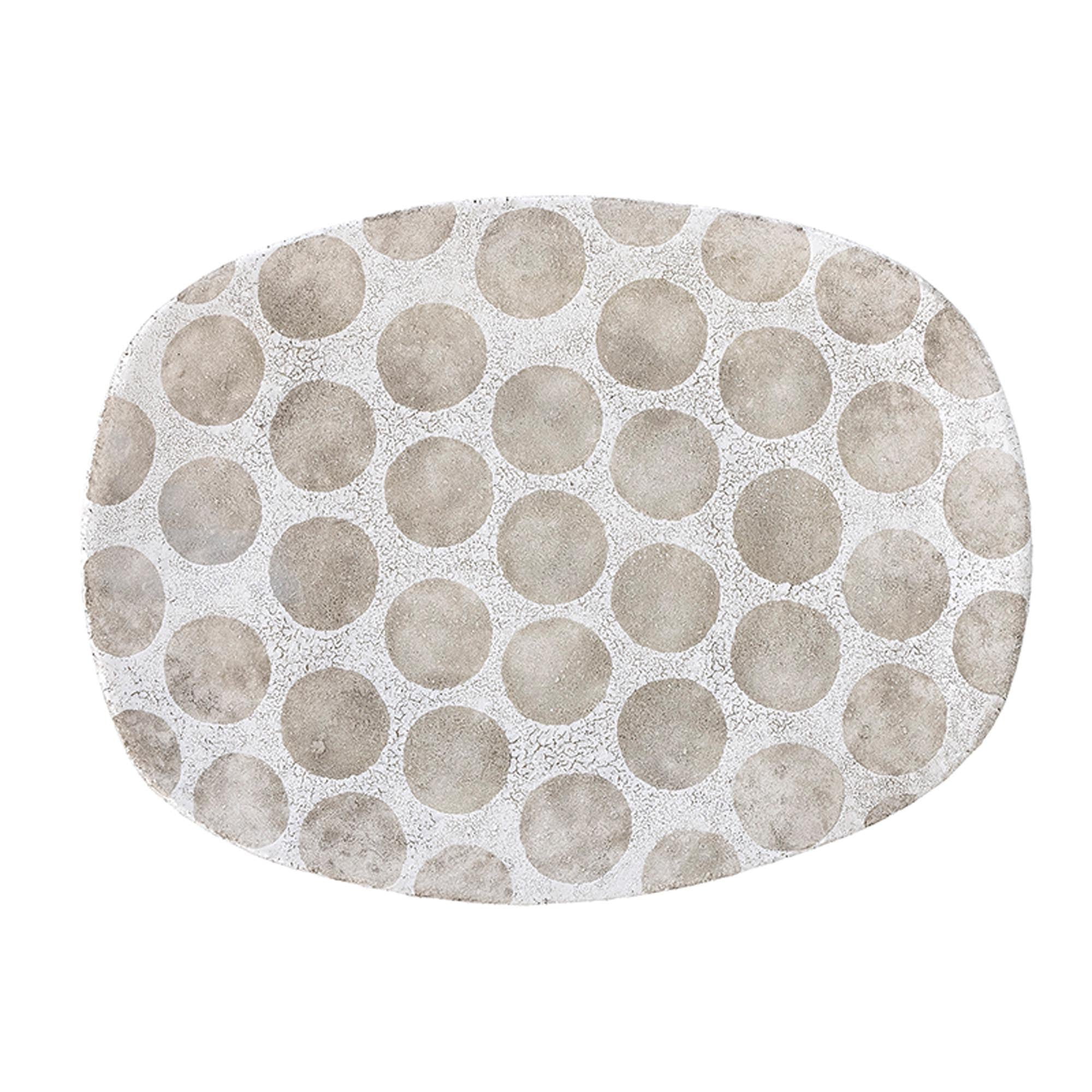 Felan Tablett: Weisses Terrakotta, skandinavische Eleganz von Bloomingville.