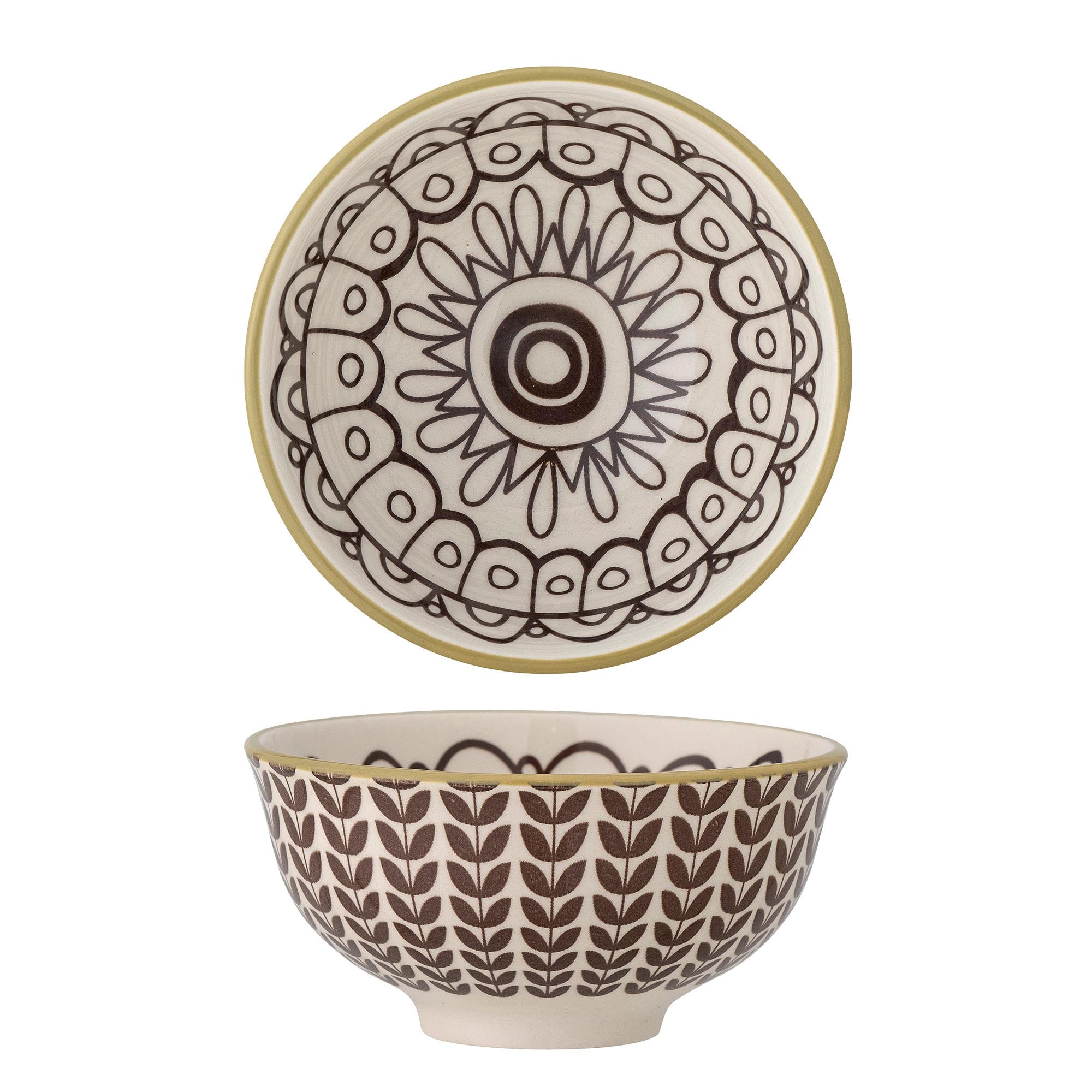 Rustikale Steingut-Schale Maple in Braun von Creative Collection.