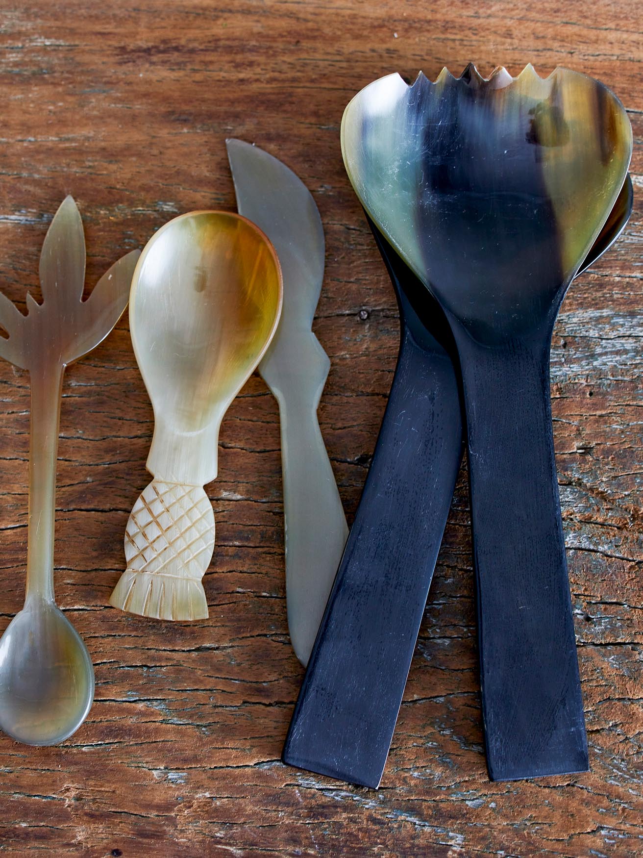 Ayanna Löffel, Natur, Horn in Nature präsentiert im Onlineshop von KAQTU Design AG. Kochbesteck ist von Creative Collection