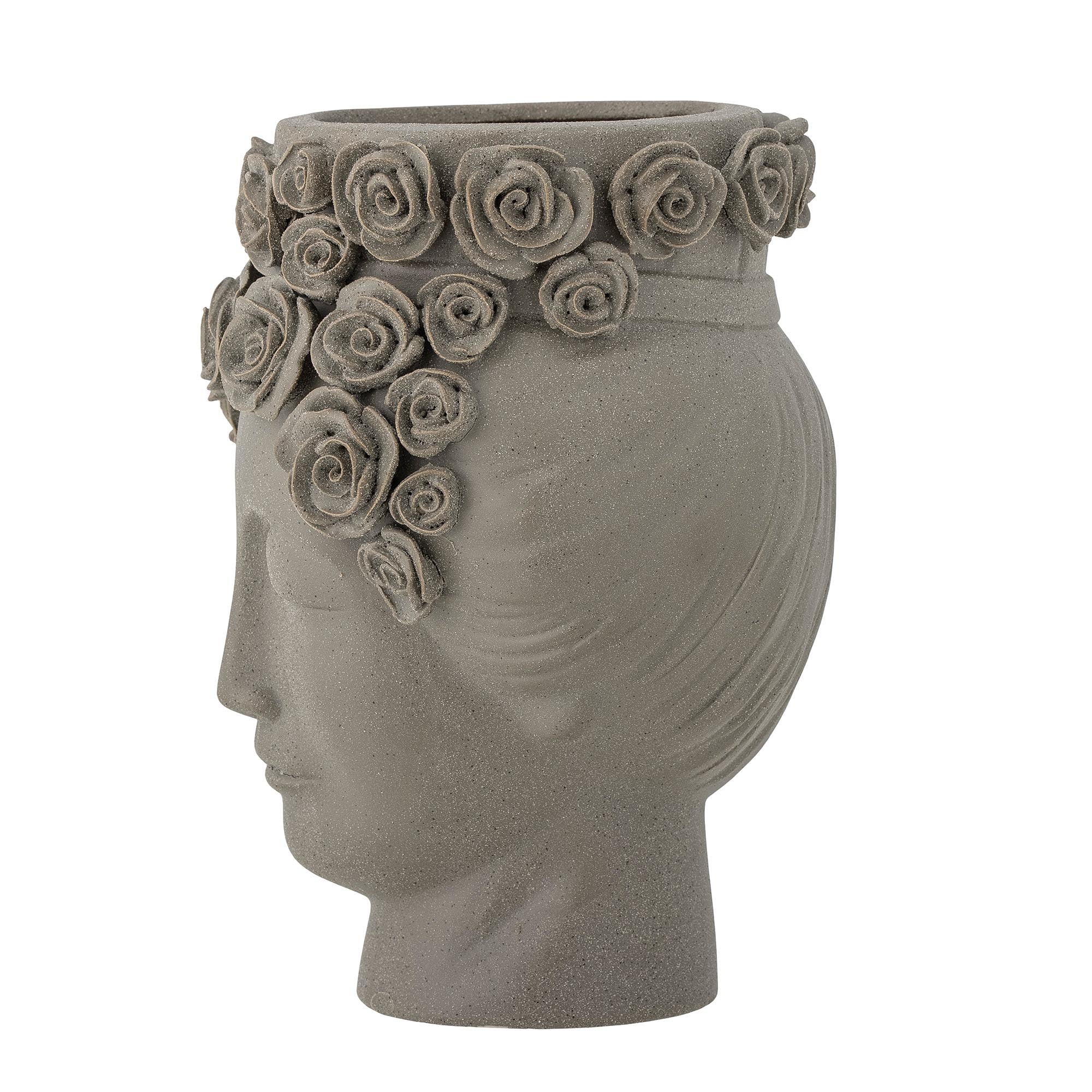 Akira vase, gray, stoneware