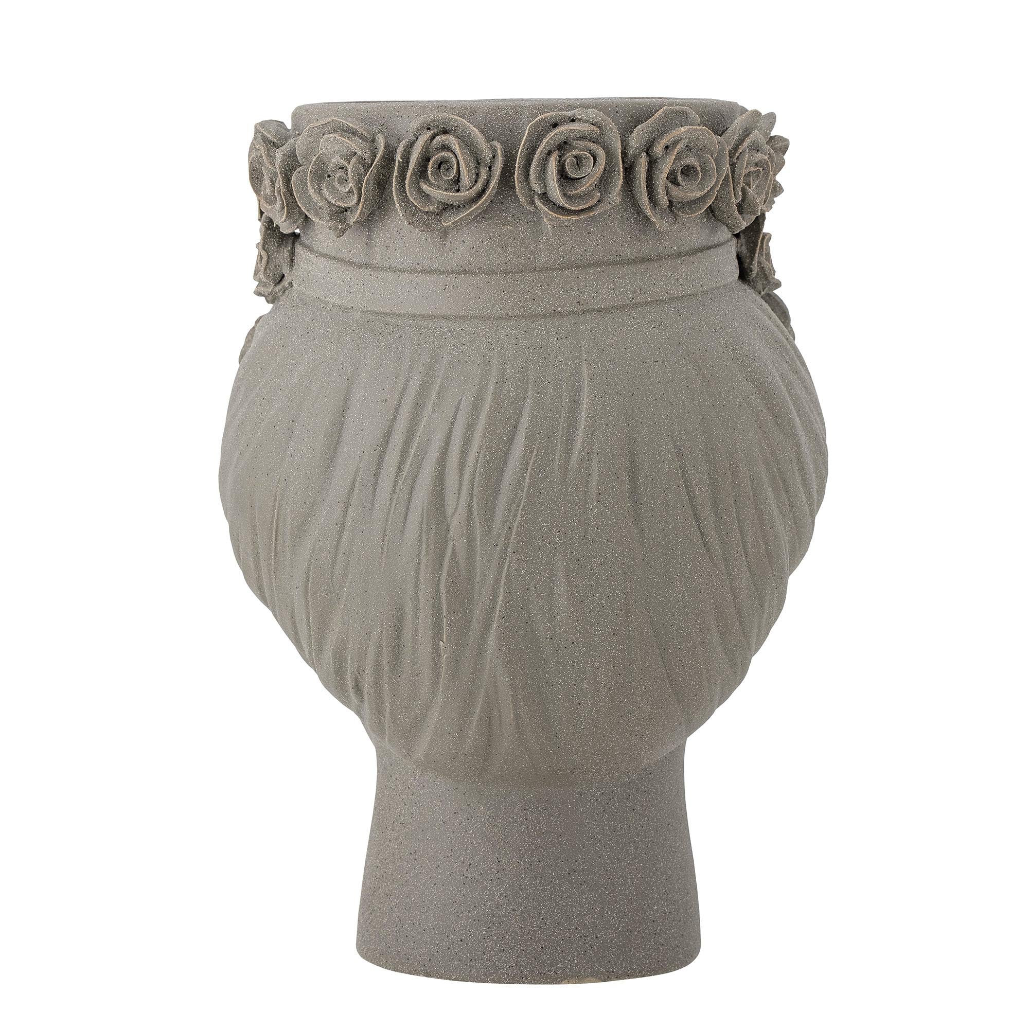 Akira vase, gray, stoneware