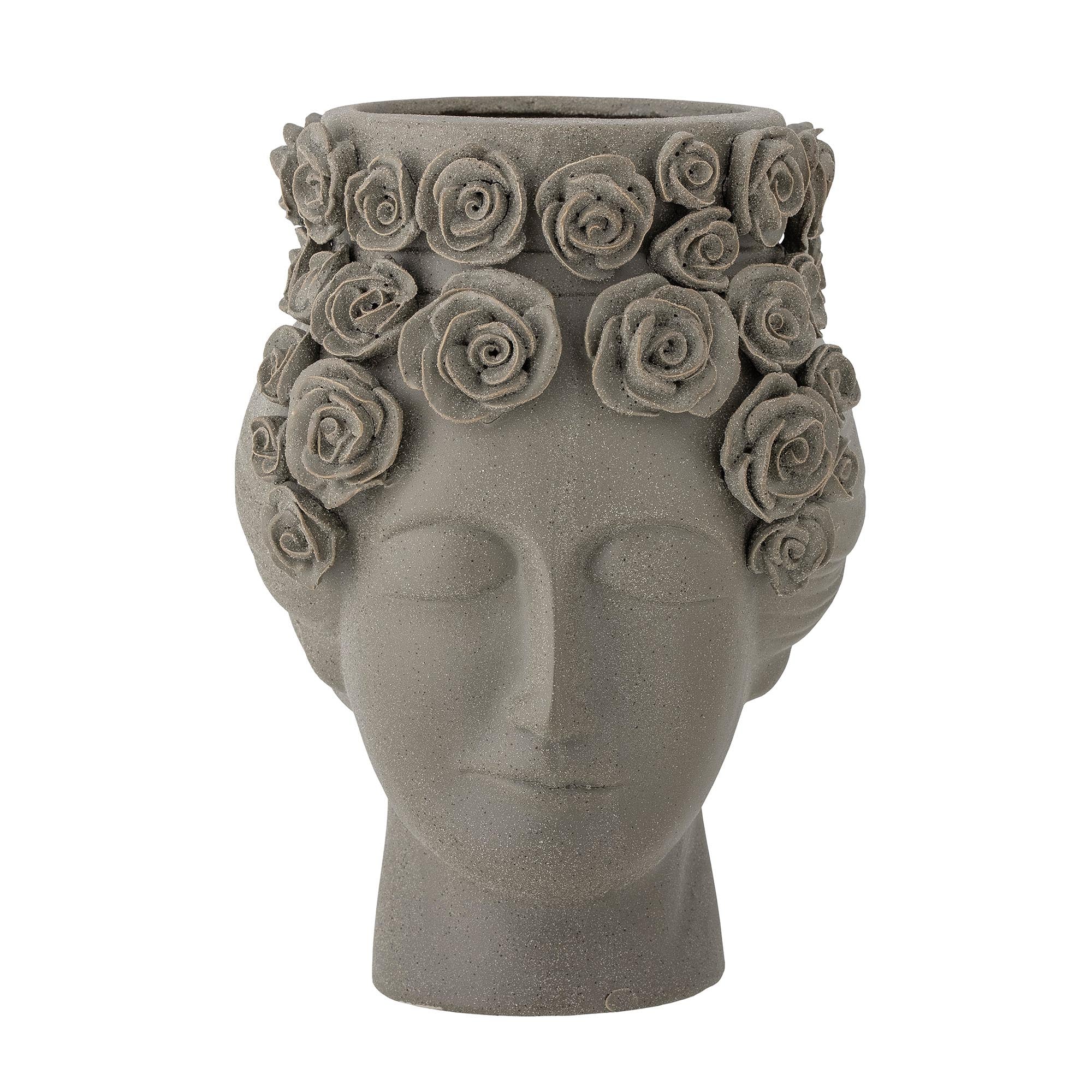 Akira vase, gray, stoneware