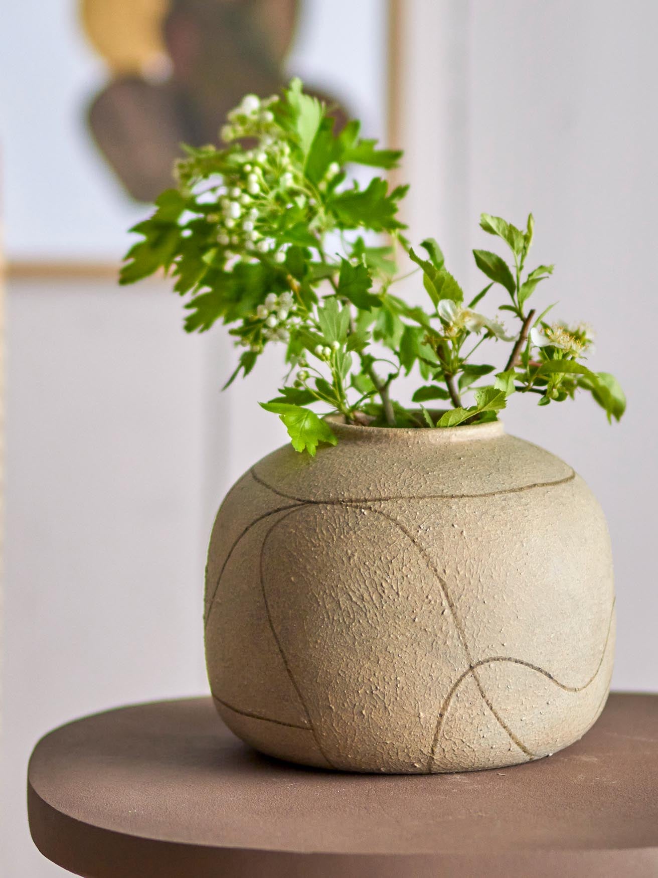 Niza decorative vase, natural, terracotta<tc>ott</tc>a