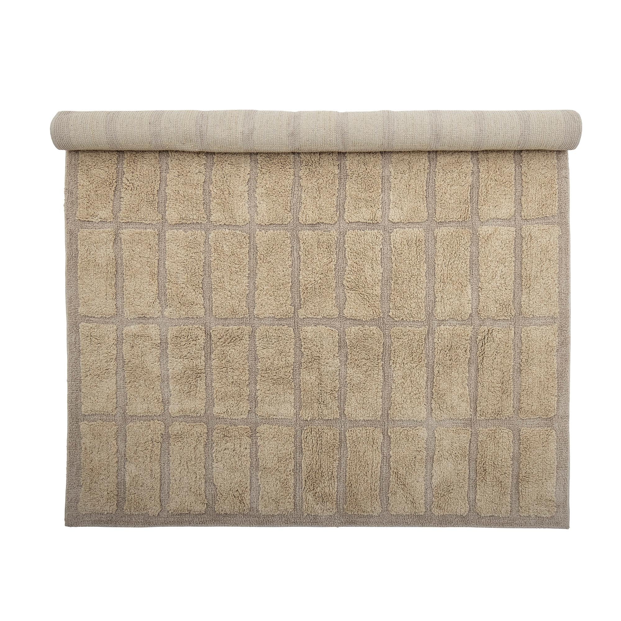 Any Teppich, Natur, Baumwolle