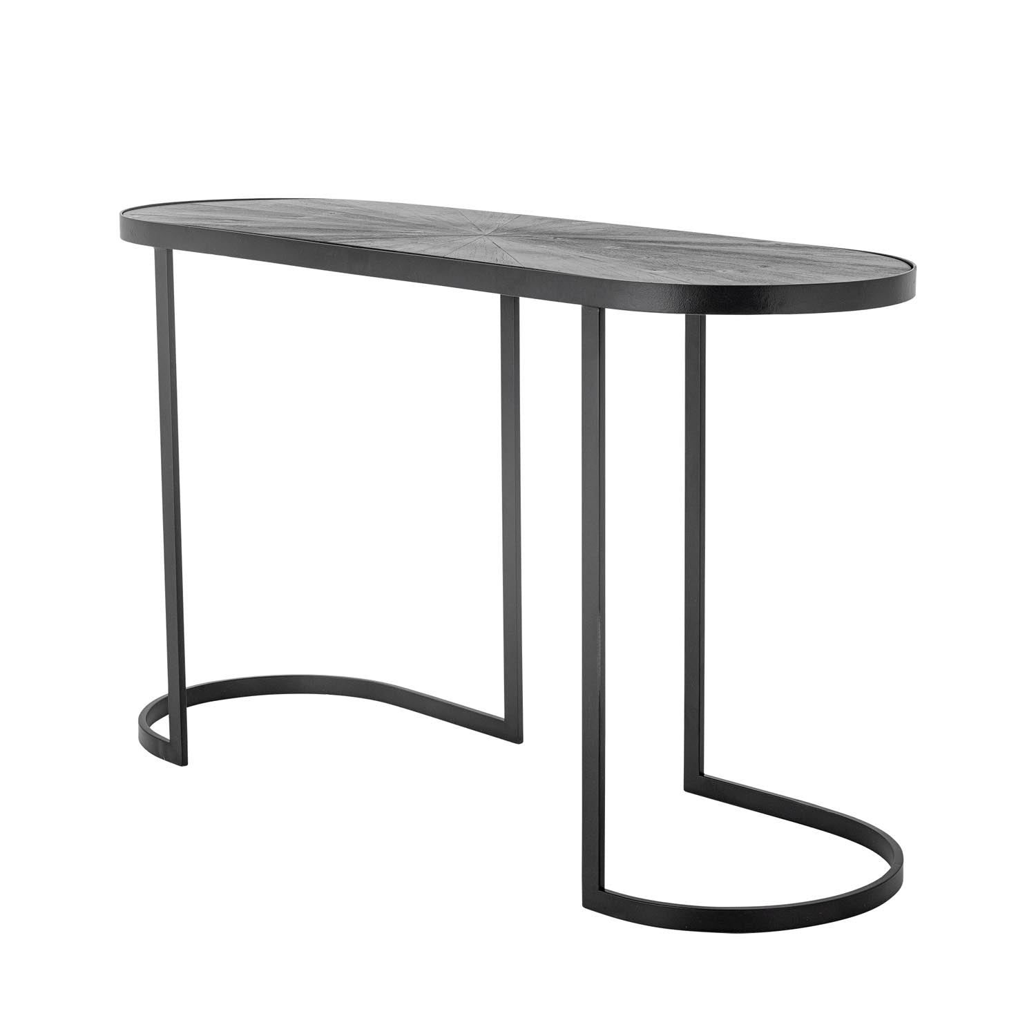 Eleganter Carter Konsolentisch von Bloomingville aus schwarzem Tannenholz, ideal für stilvolle und moderne Wohnräume.