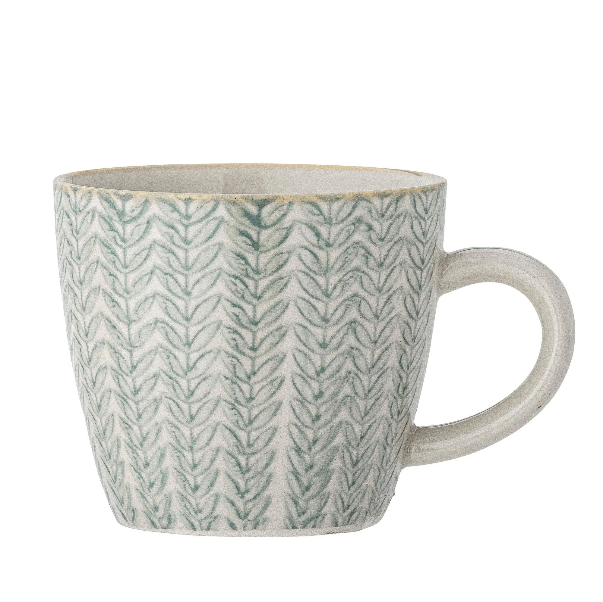 Maple Tasse, Blue, Steingut