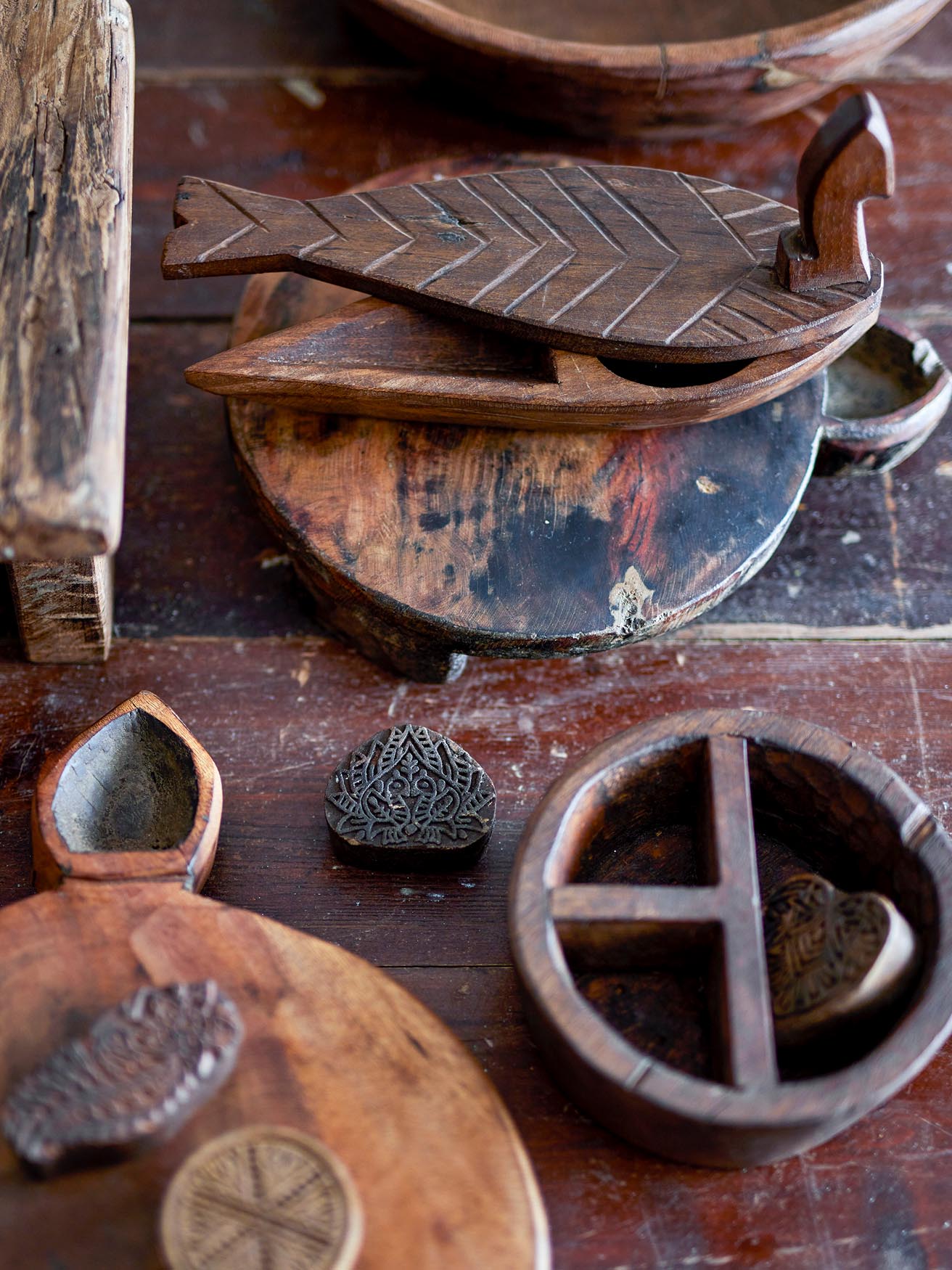 Hamida Box mit Deckel, Braun, Recyceltes Holz in Brown präsentiert im Onlineshop von KAQTU Design AG. Aufbewahrungsbox ist von Creative Collection