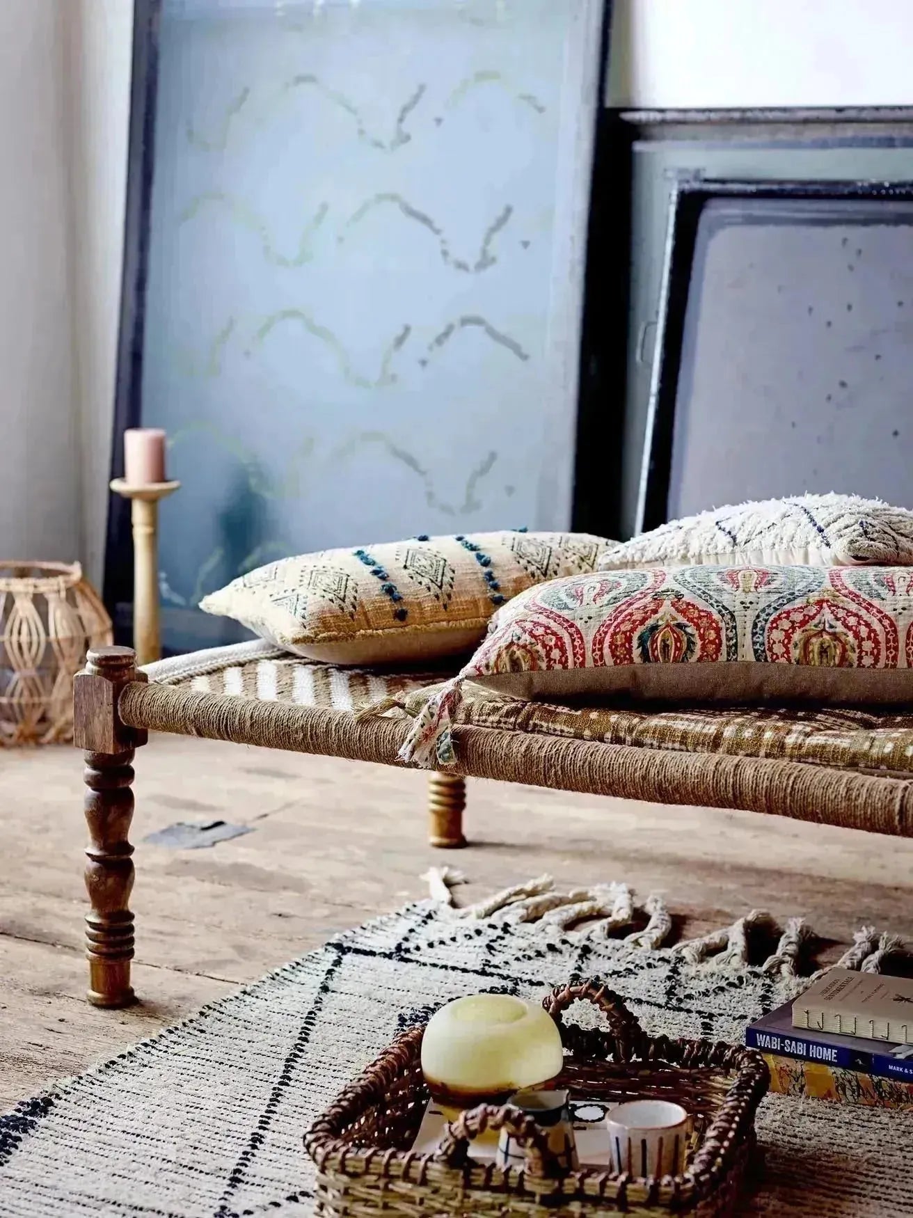 Elegantes Paloma Kissen aus Naturbaumwolle von Creative Collection.