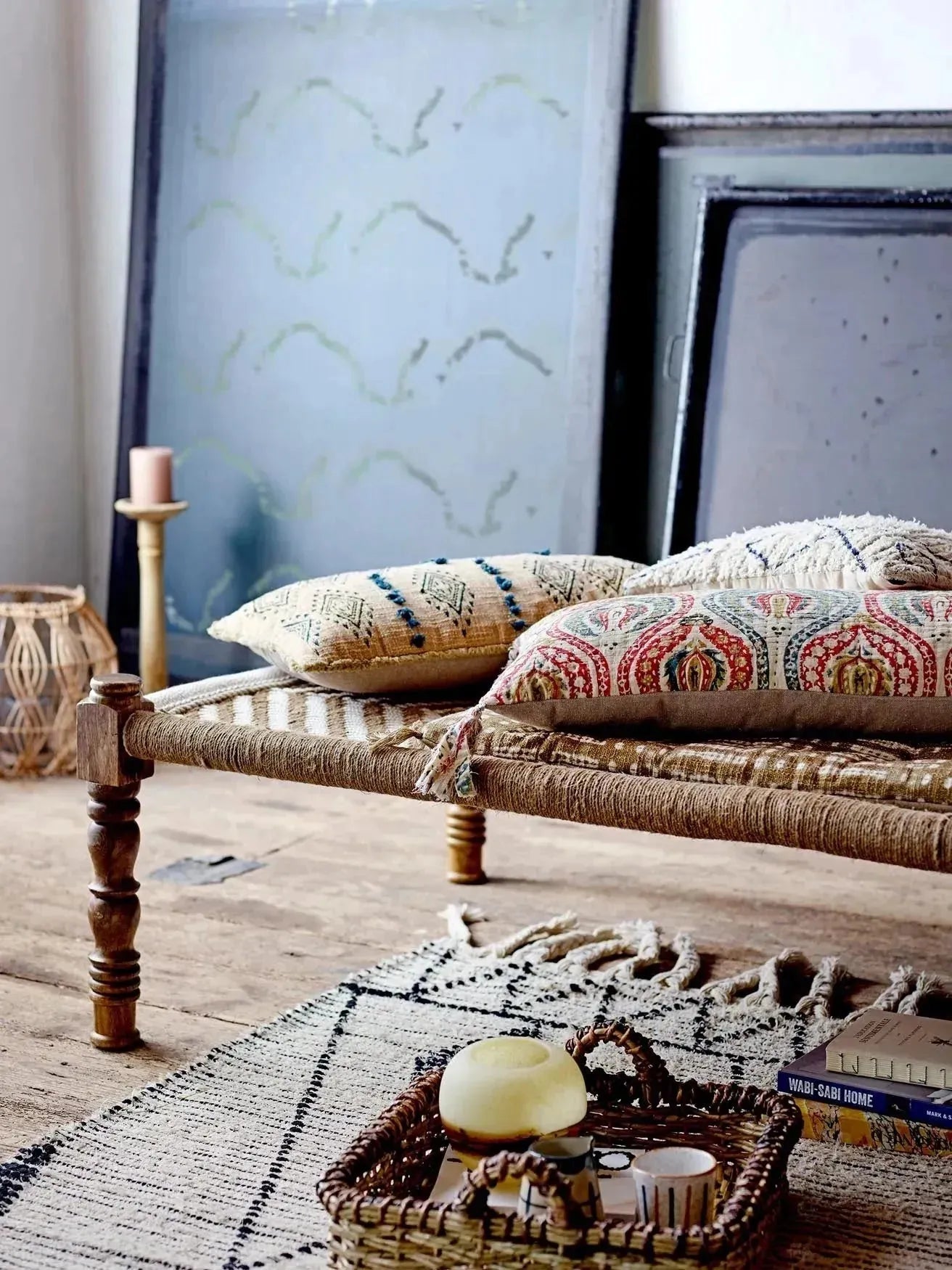 Elegantes Paloma Kissen aus Naturbaumwolle von Creative Collection.