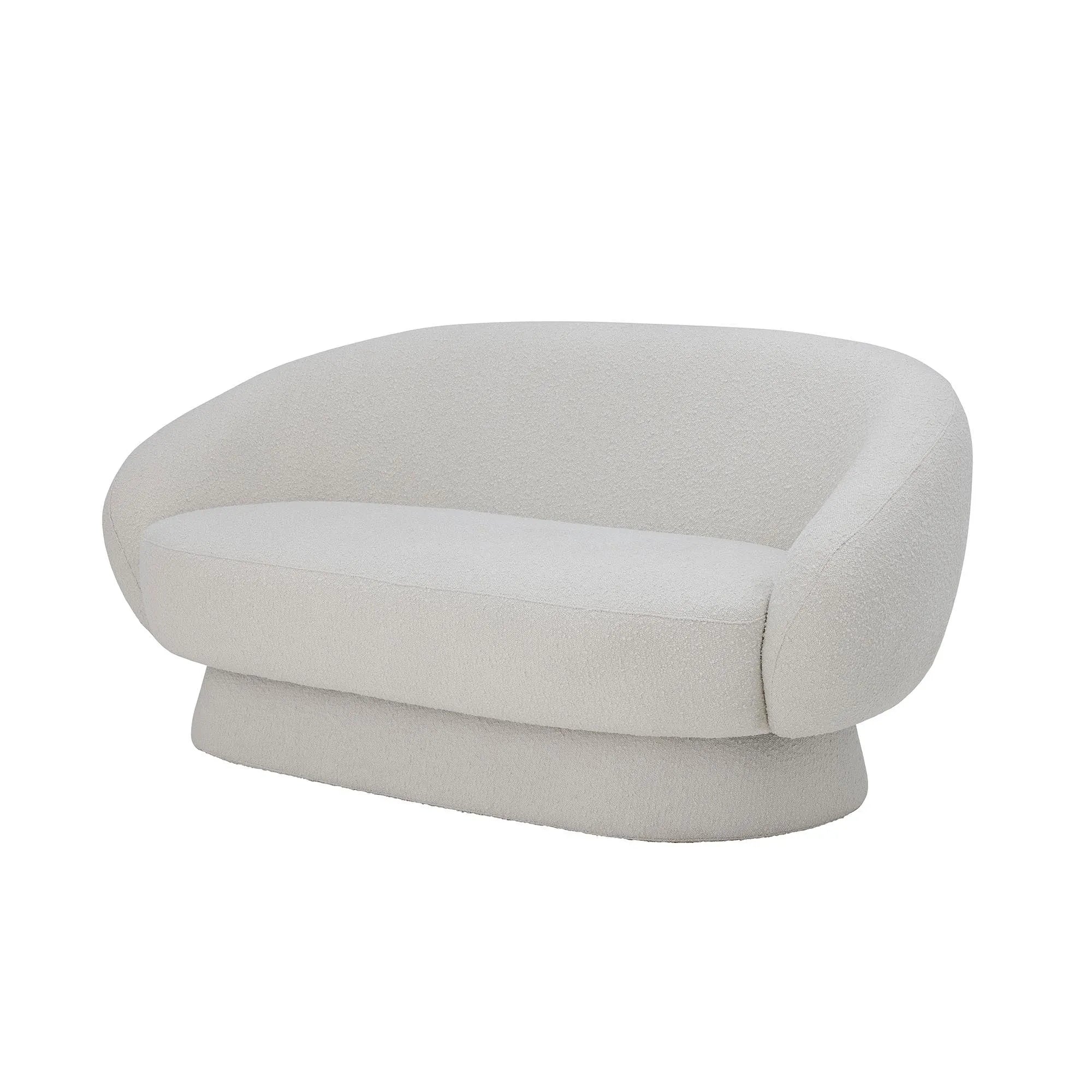 Ted Sofa, Weiá, Polyester, 2er Sofa, KAQTU Design