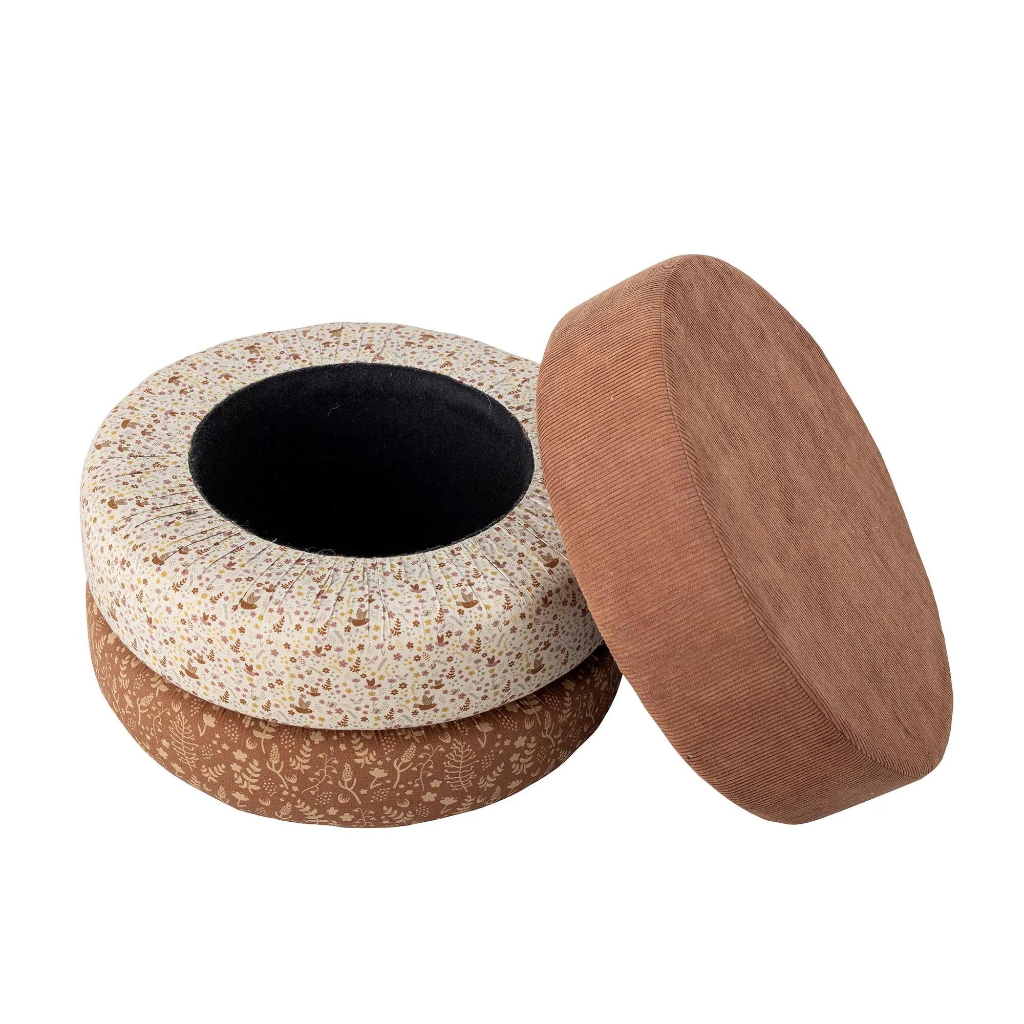 Jo Pouf, Braun, Baumwolle, Pouf, KAQTU Design