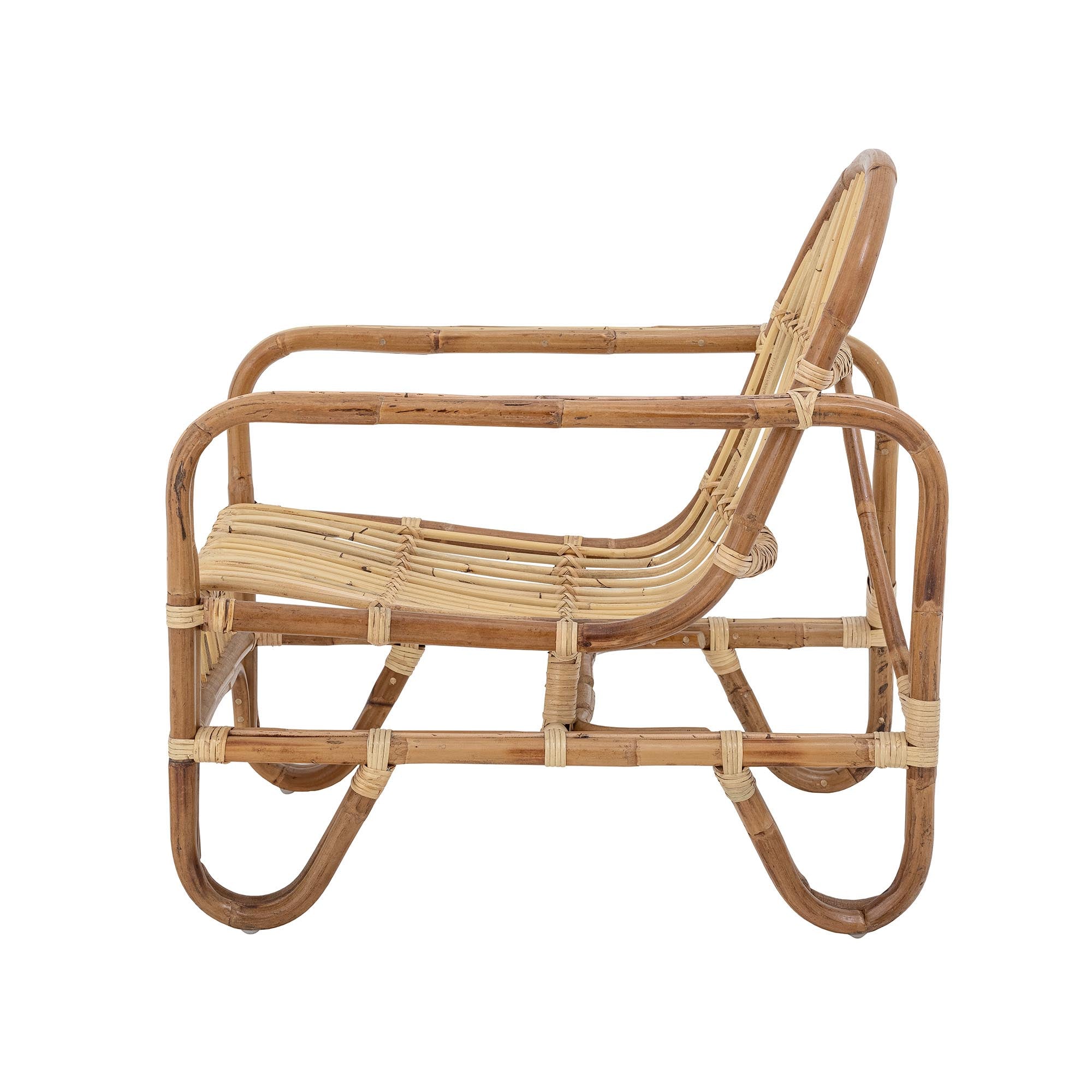 Eleganter Baal Loungesessel aus Rattan, ideal für Wohnzimmer oder Gewächshaus, verleiht jedem Raum Charme und Stil.
