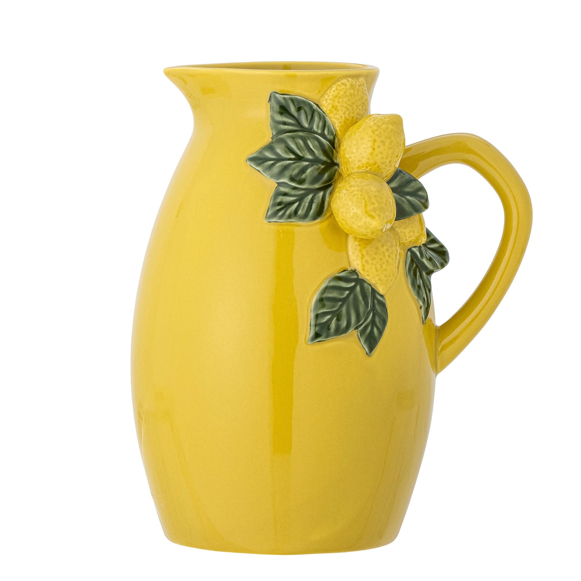 Limone Krug, Gelb, Steingut in Yellow präsentiert im Onlineshop von KAQTU Design AG. Kanne ist von Bloomingville