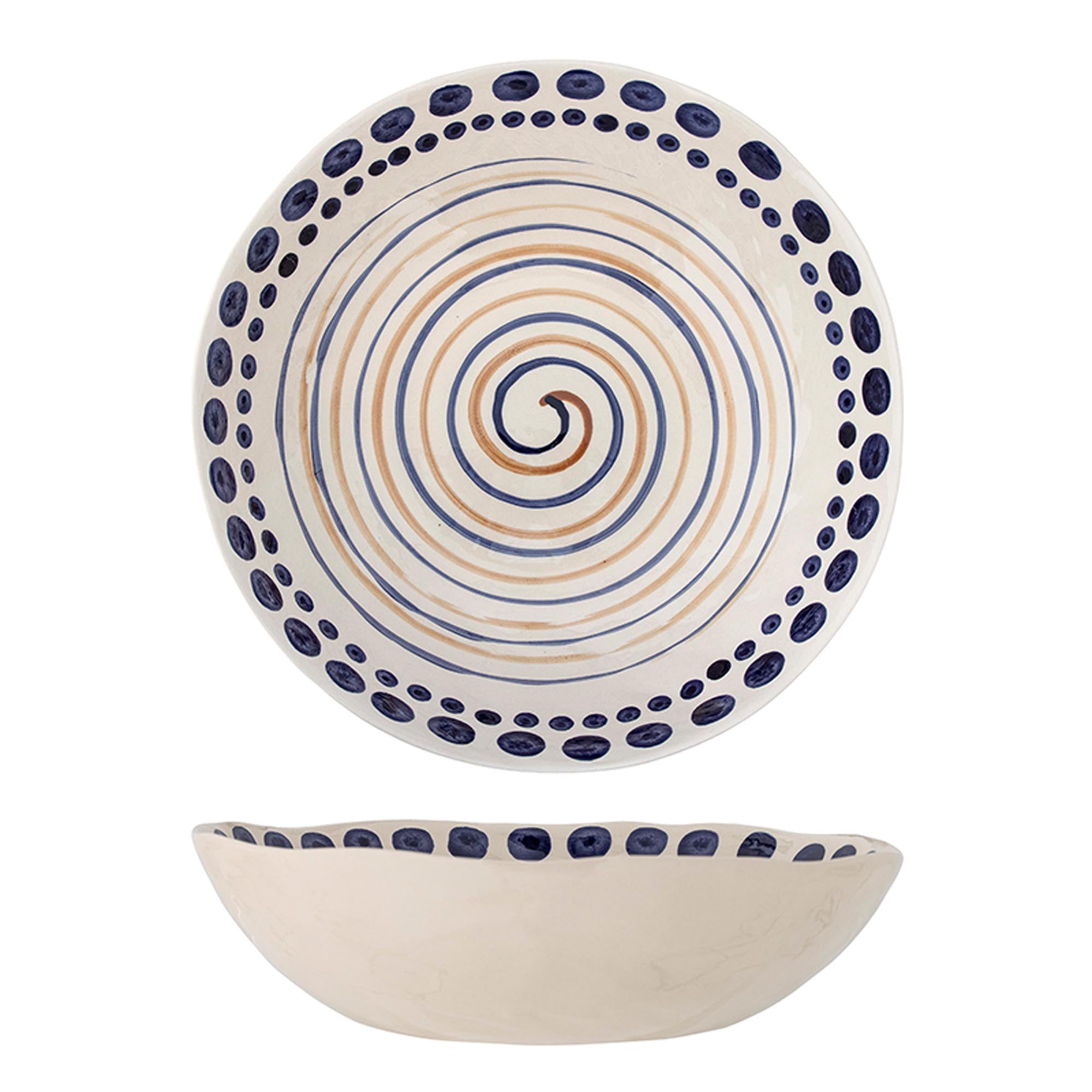 Shama Schale, Orange, Steingut