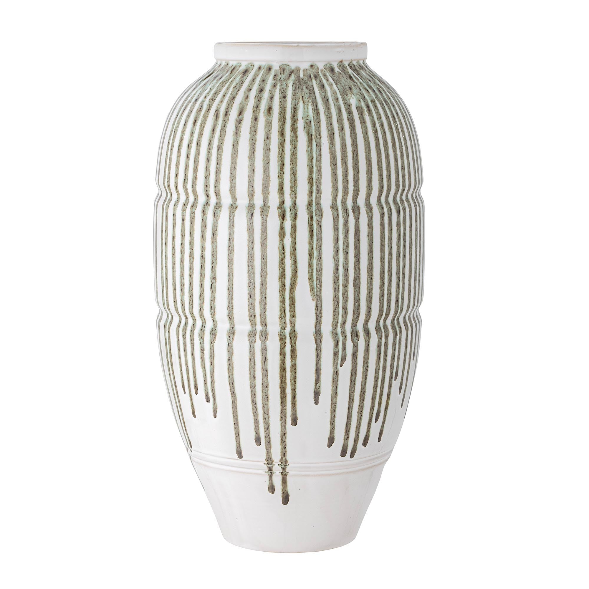 Scarlet vase, green, stoneware