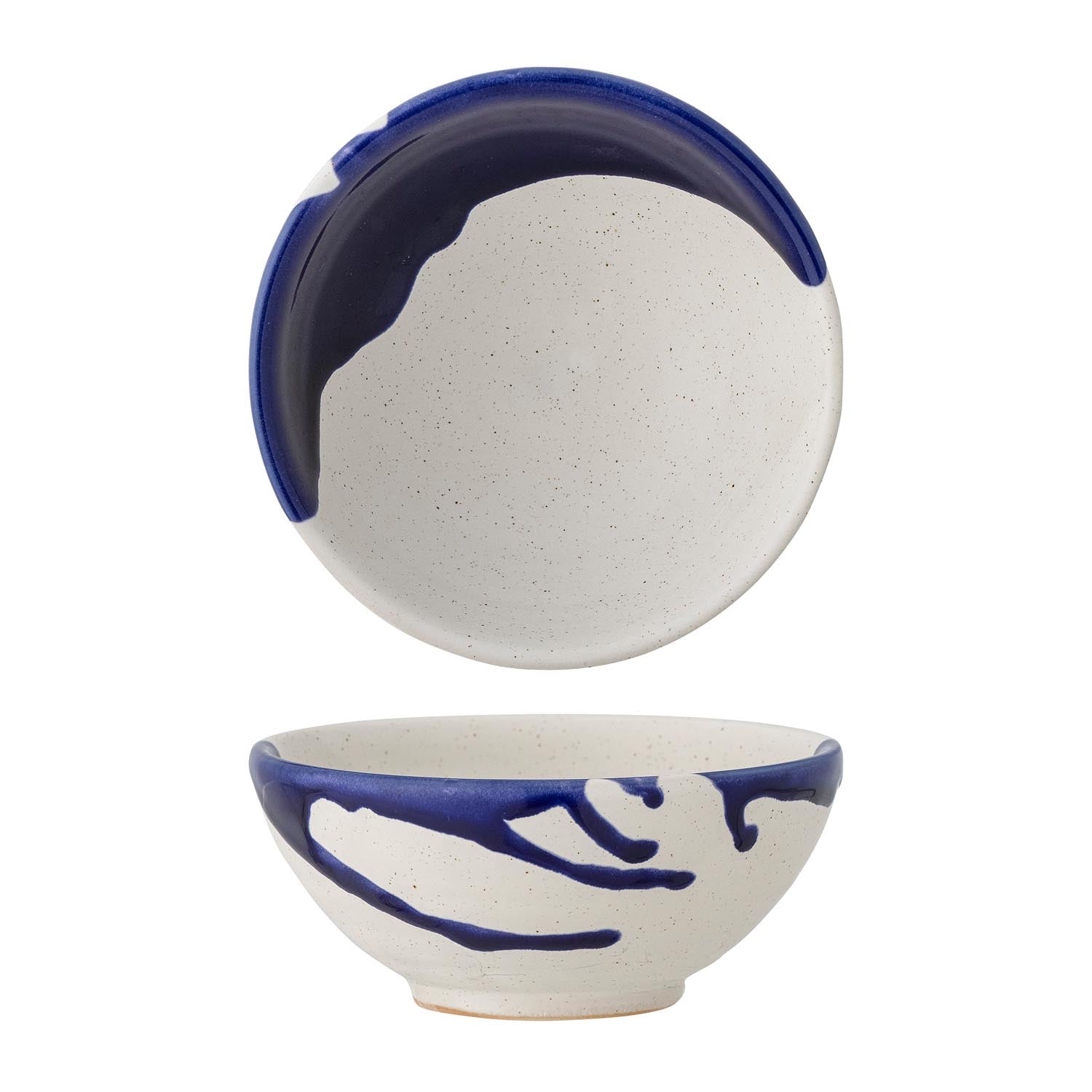 Okayama Schale, Blue, Steingut in Blau präsentiert im Onlineshop von KAQTU Design AG. Schale ist von Bloomingville